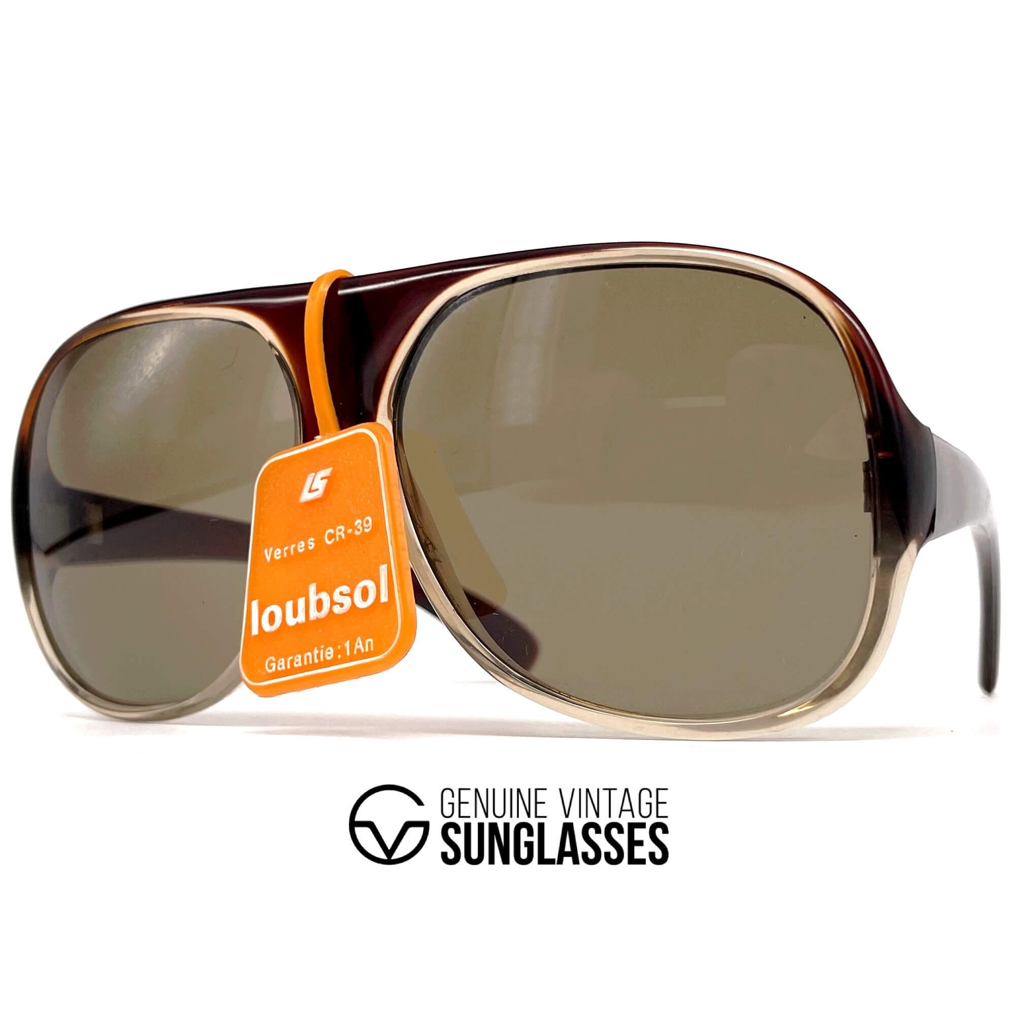 Vintage LOUBSOL Abondance burgundy oval designer sunglasses