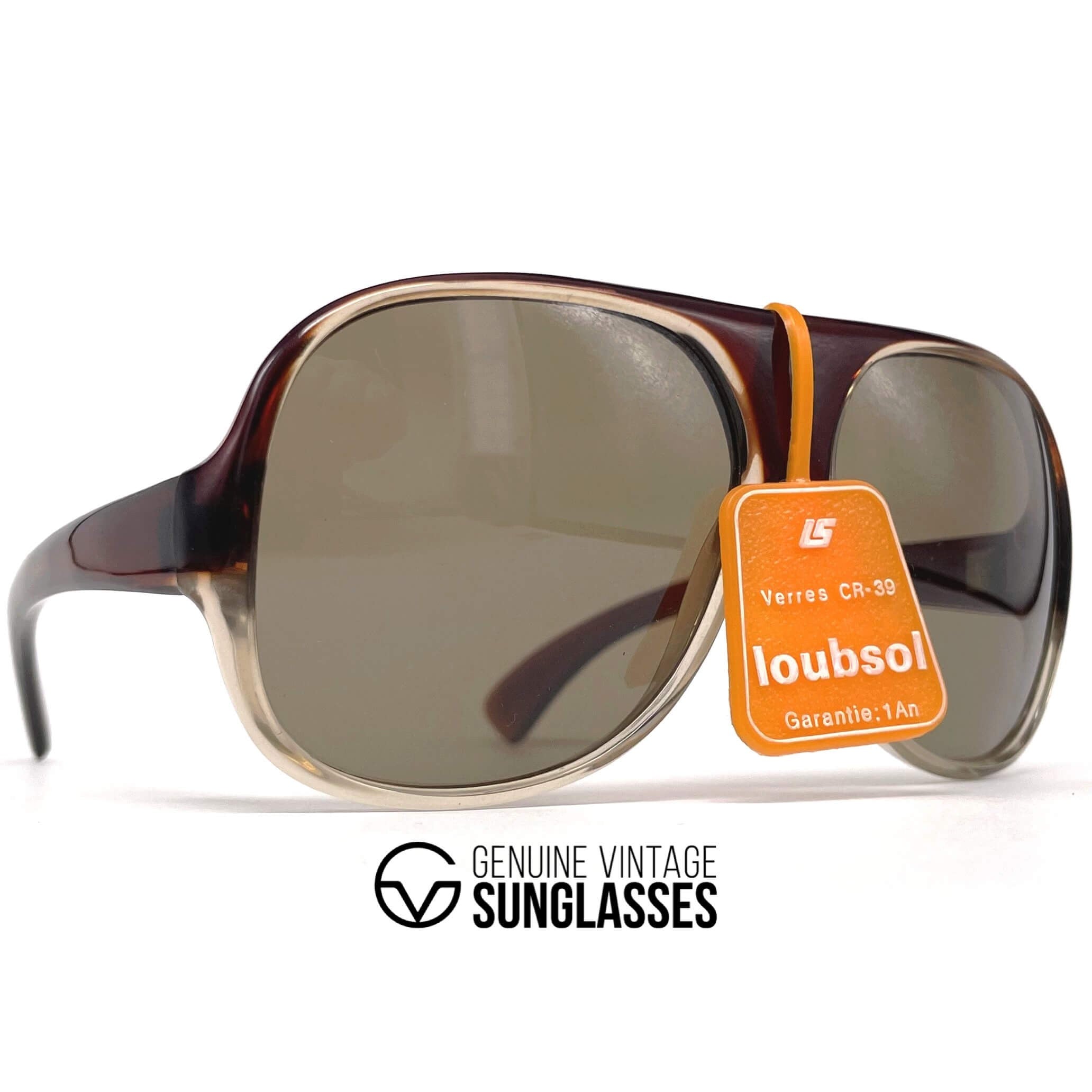 Vintage LOUBSOL Abondance burgundy oval designer sunglasses