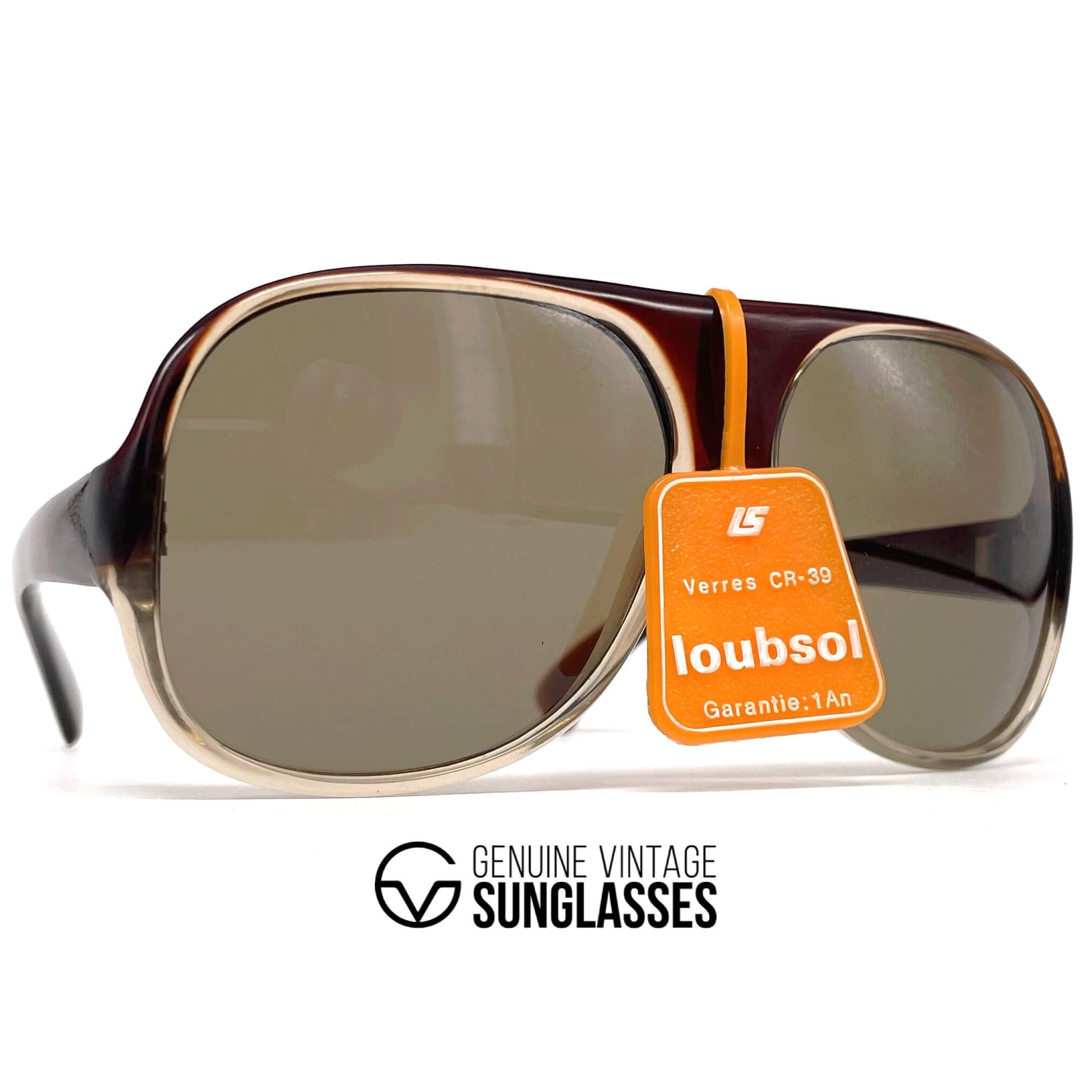 Vintage LOUBSOL Abondance burgundy oval designer sunglasses