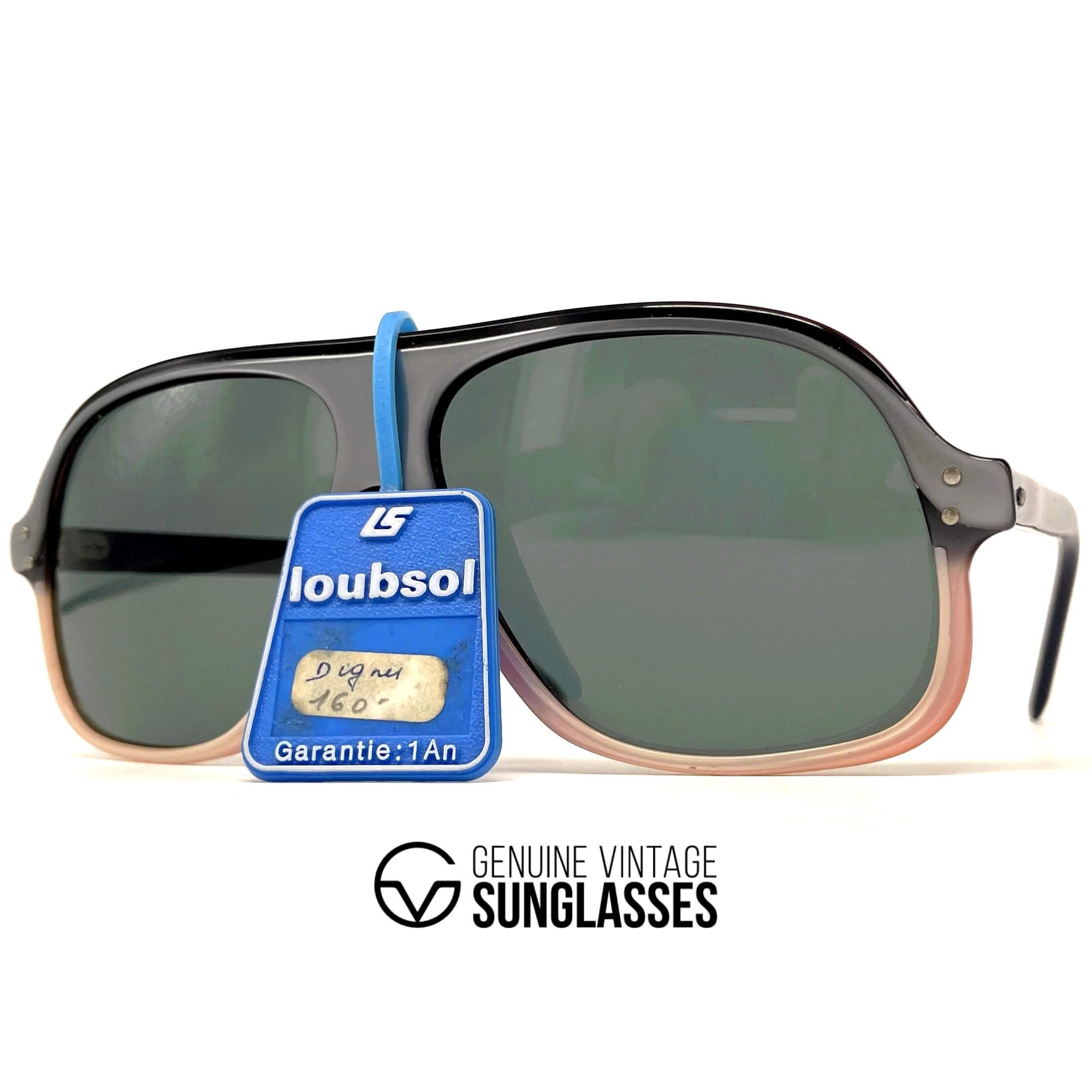 Vintage LOUBSOL Dignes duo color aviator sunglasses