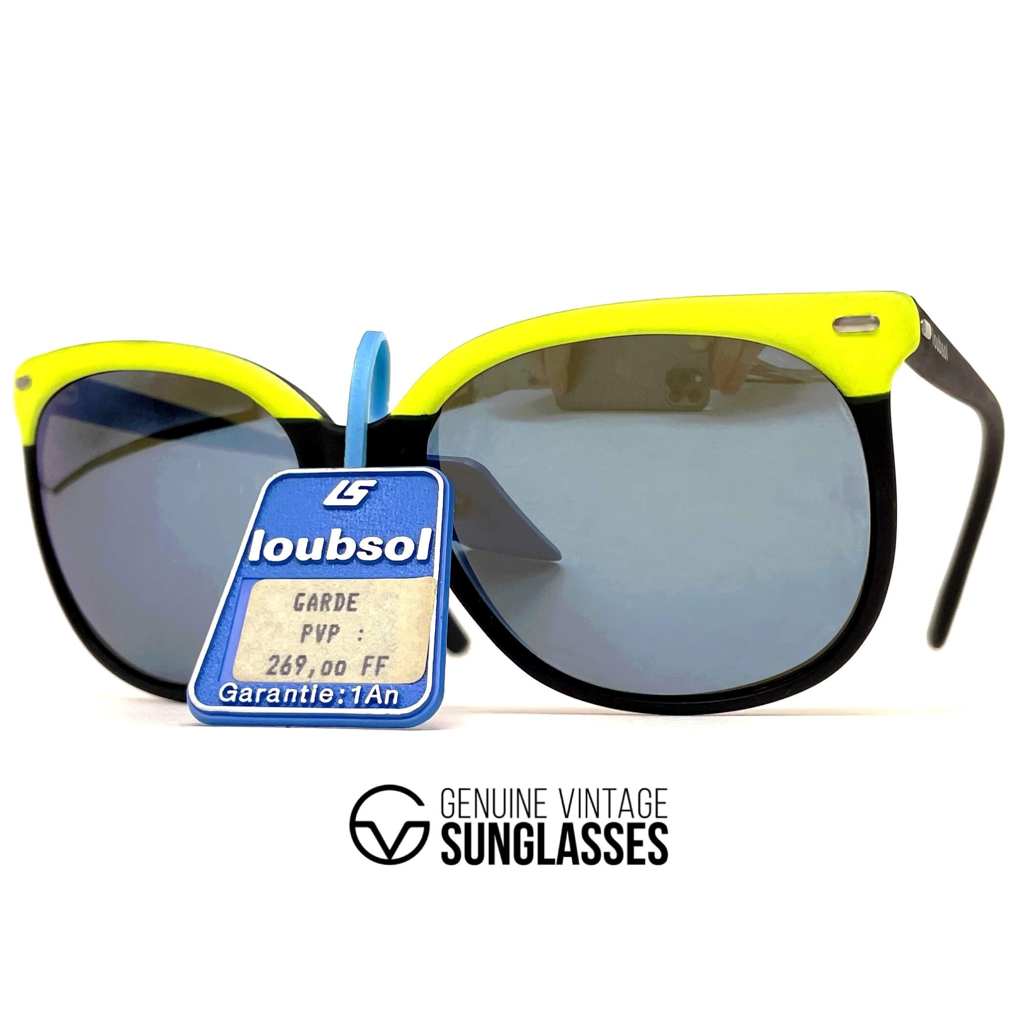 Vintage LOUBSOL Garde hand finished nylon mirrored sunglasses
