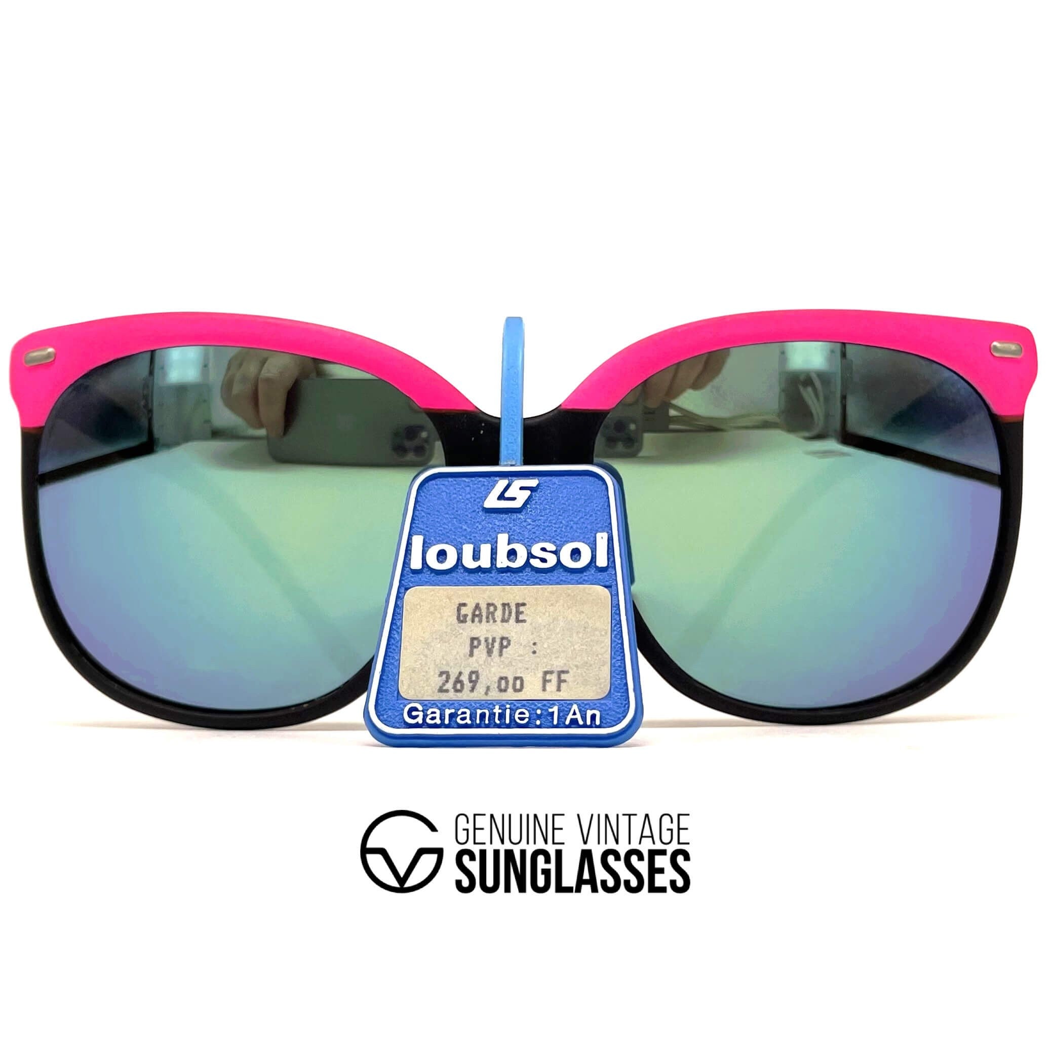 Vintage LOUBSOL Garde hand finished nylon mirrored sunglasses