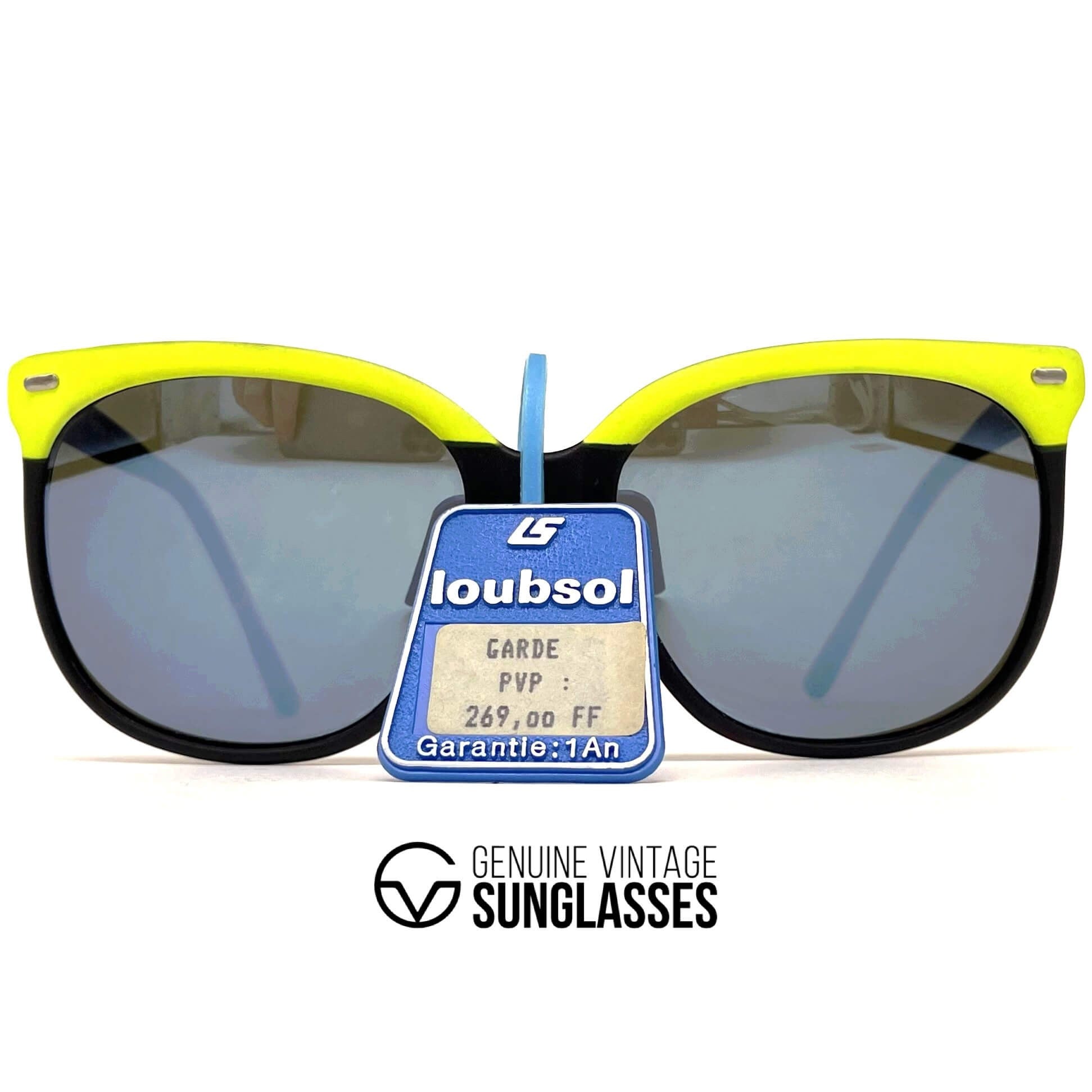 Vintage LOUBSOL Garde hand finished nylon mirrored sunglasses