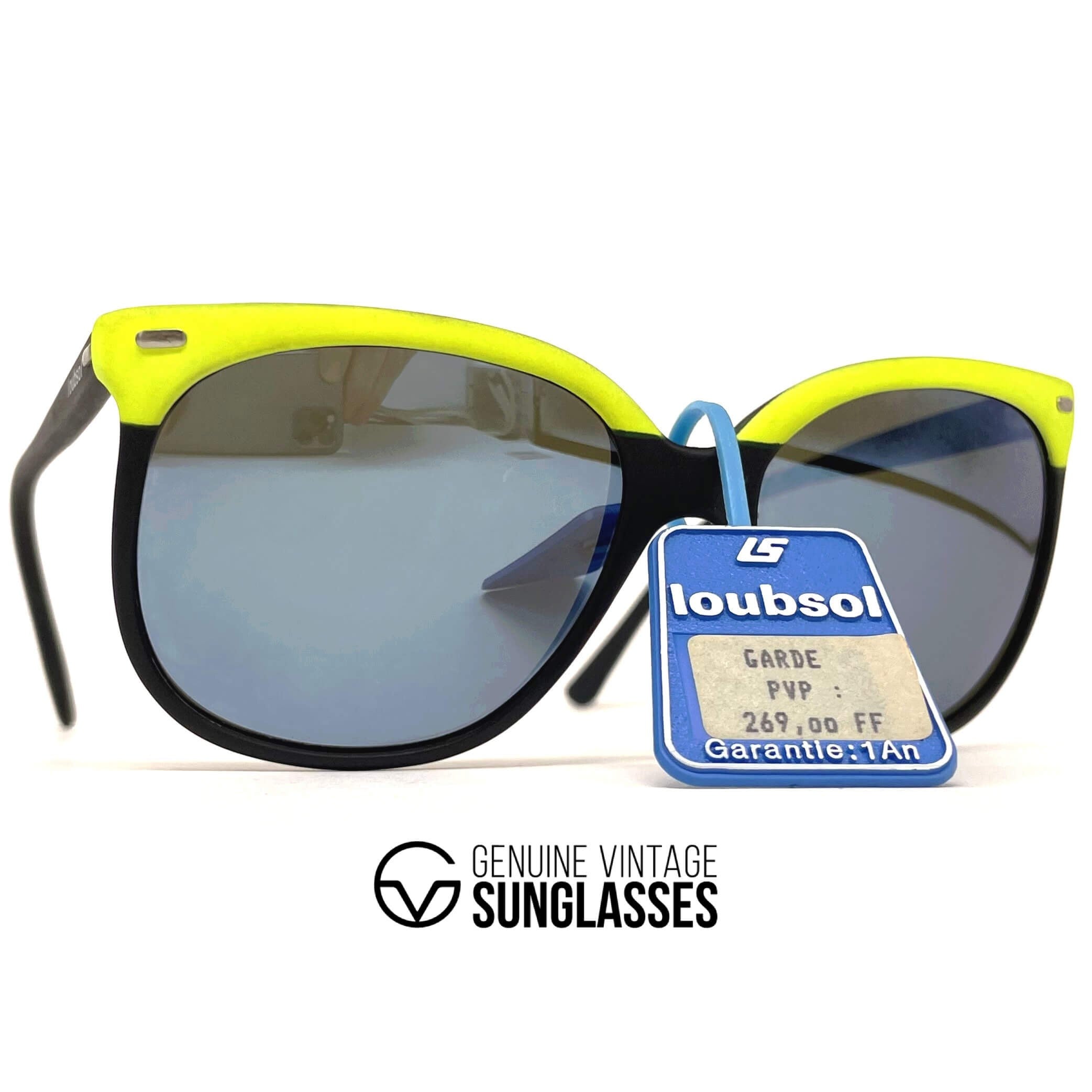 Vintage LOUBSOL Garde hand finished nylon mirrored sunglasses
