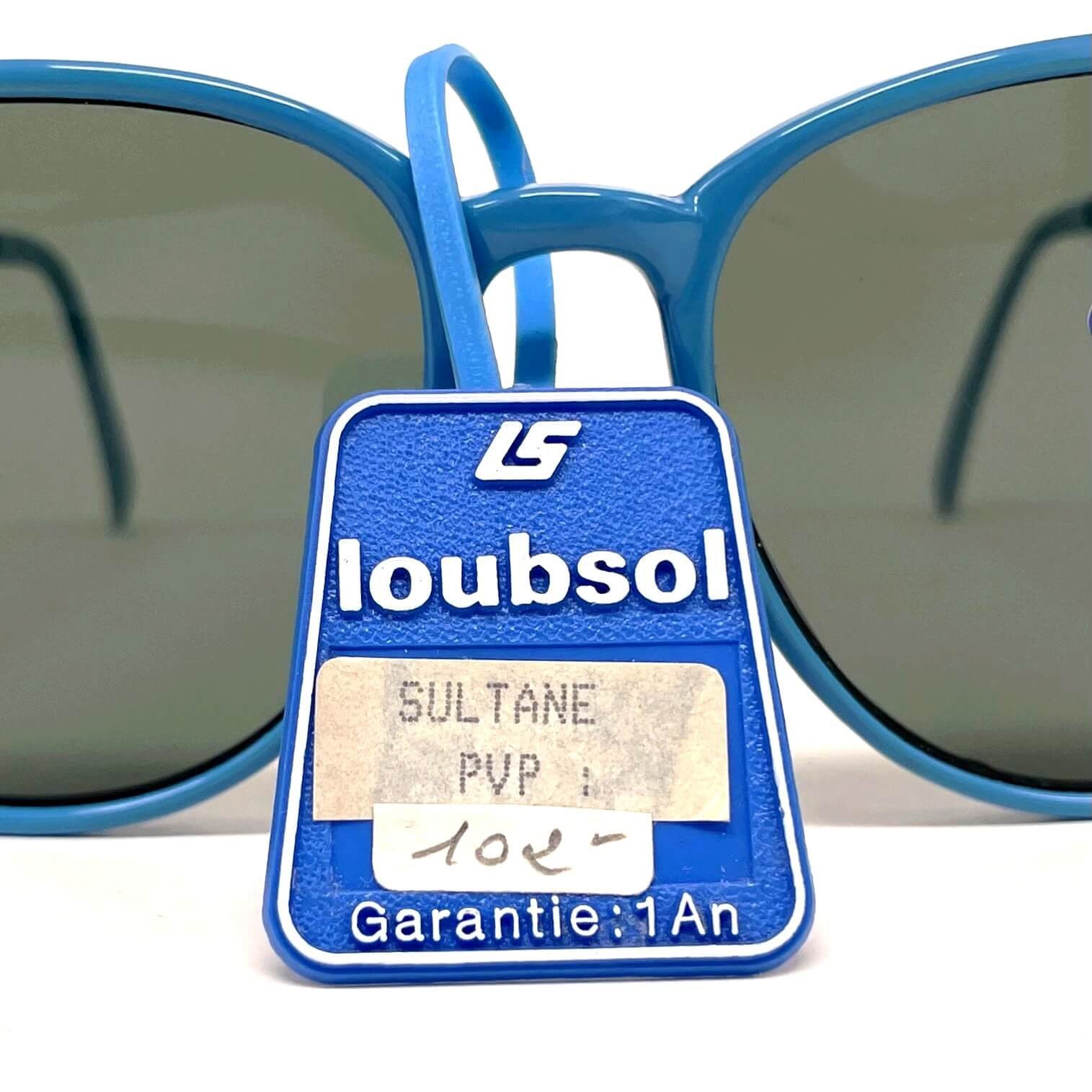 Vintage LOUBSOL Sultane blue mineral sunglasses