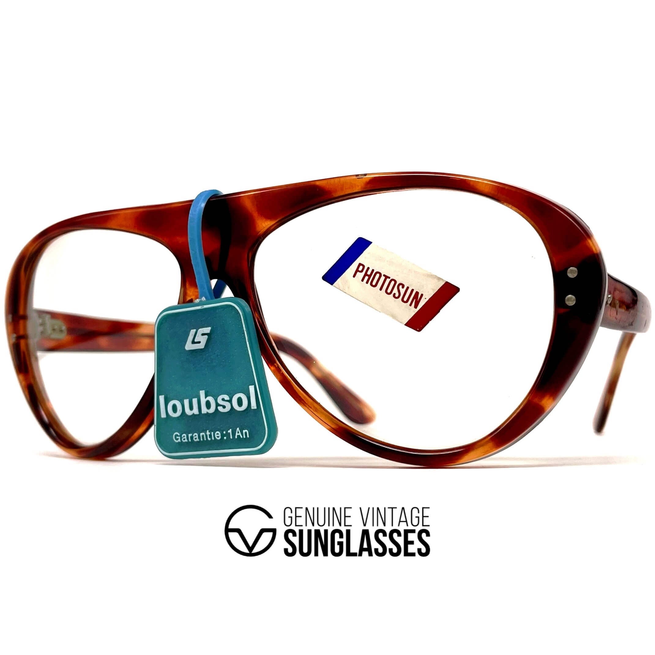 Vintage LOUBSOL Valmorel photochromic mineral havana sunglasses