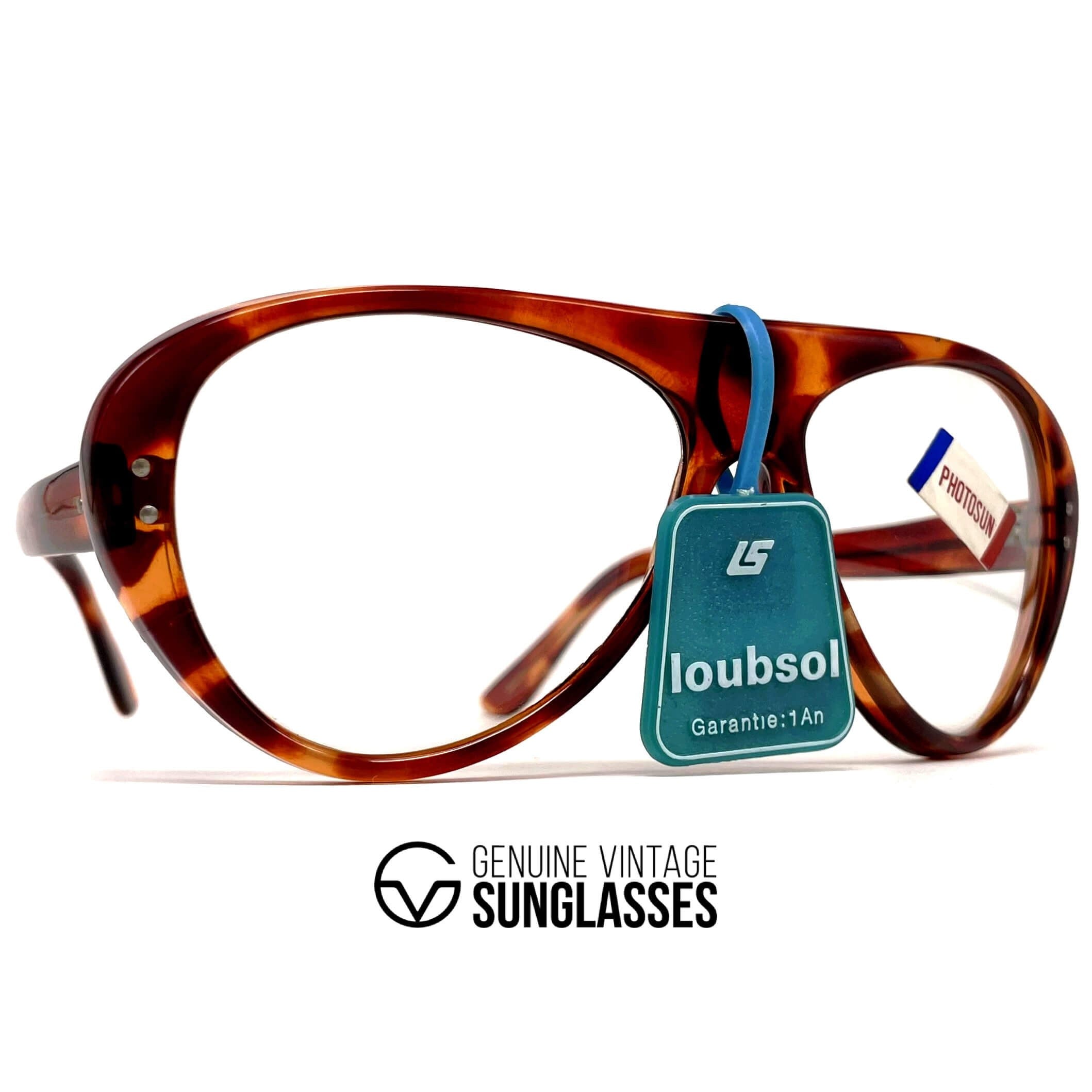 Vintage LOUBSOL Valmorel photochromic mineral havana sunglasses