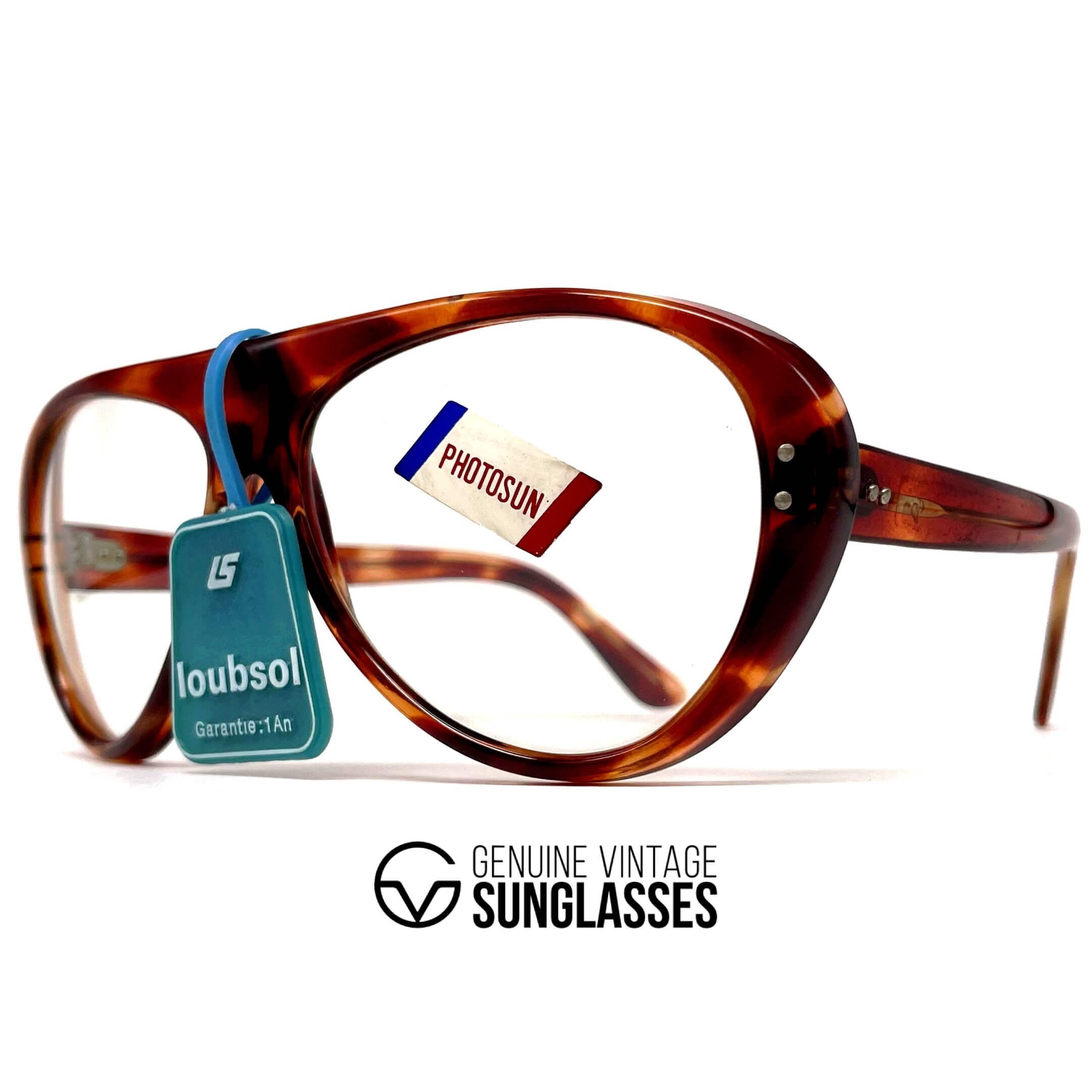 Vintage LOUBSOL Valmorel photochromic mineral havana sunglasses