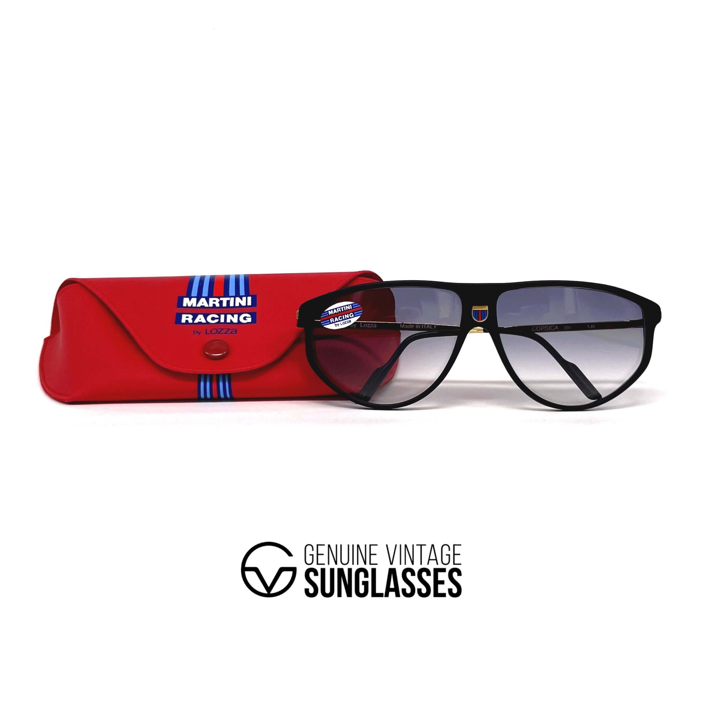 Vintage MARTINI RACING by LOZZA Corsica 201 rare designer sunglasses