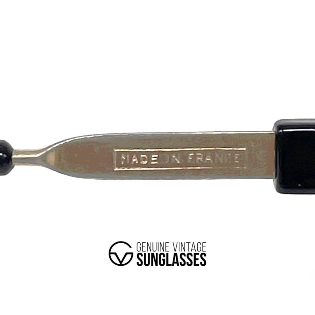 Vintage MASERATI M 6119 black luxury aviator sunglasses