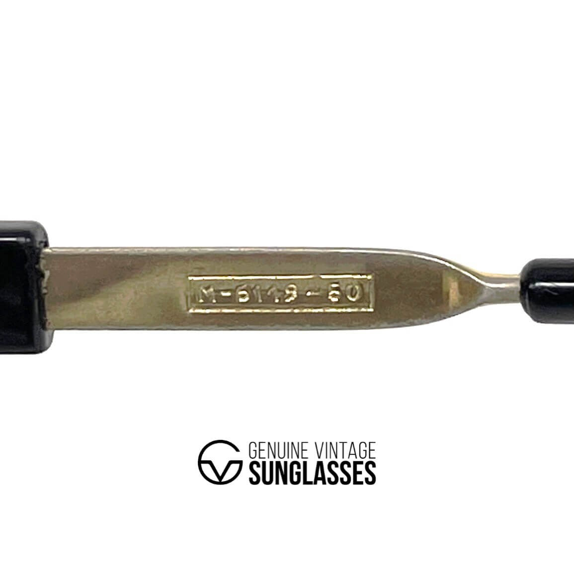 Vintage MASERATI M 6119 black luxury aviator sunglasses