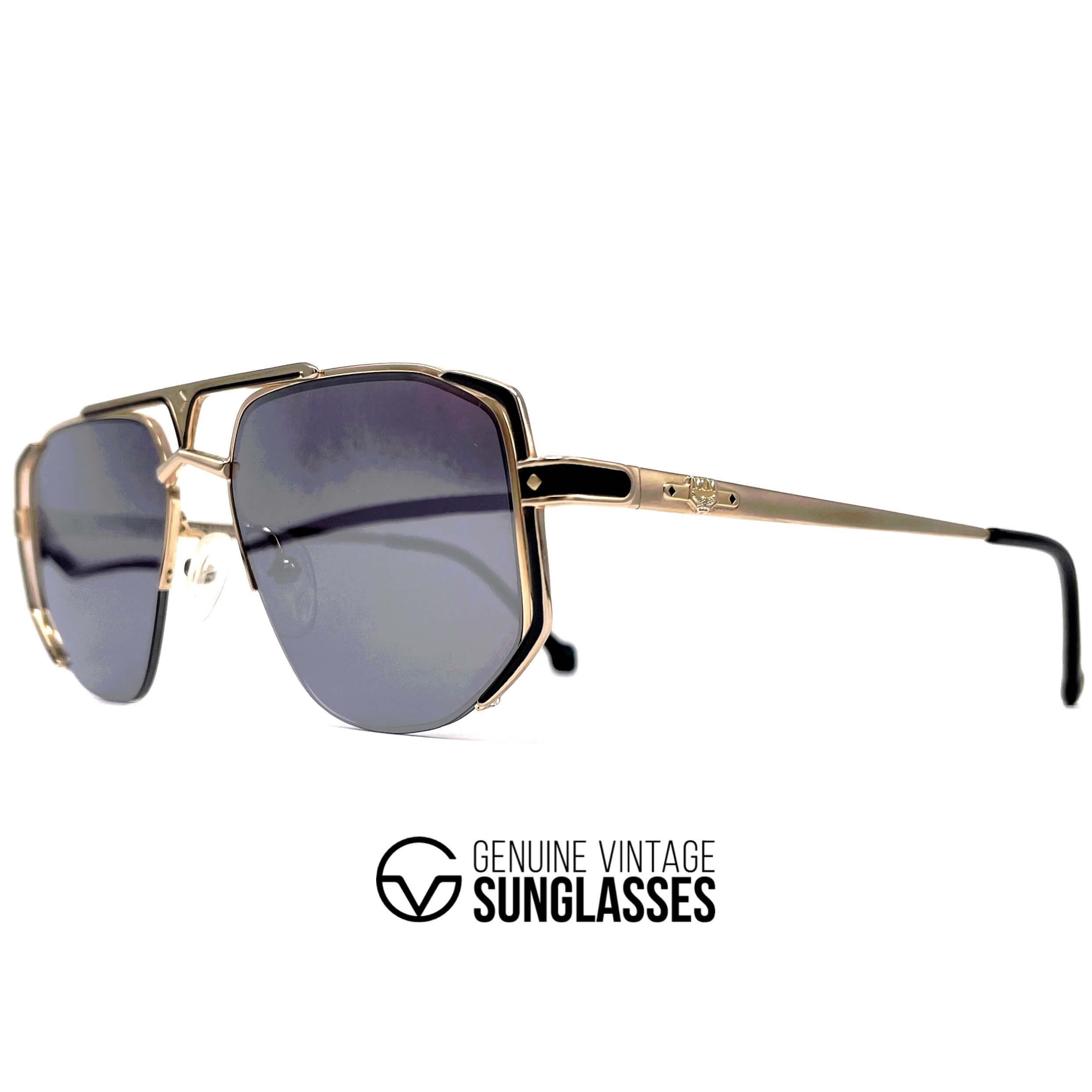 Vintage MCM München 5 gold plated rimless designer sunglasses