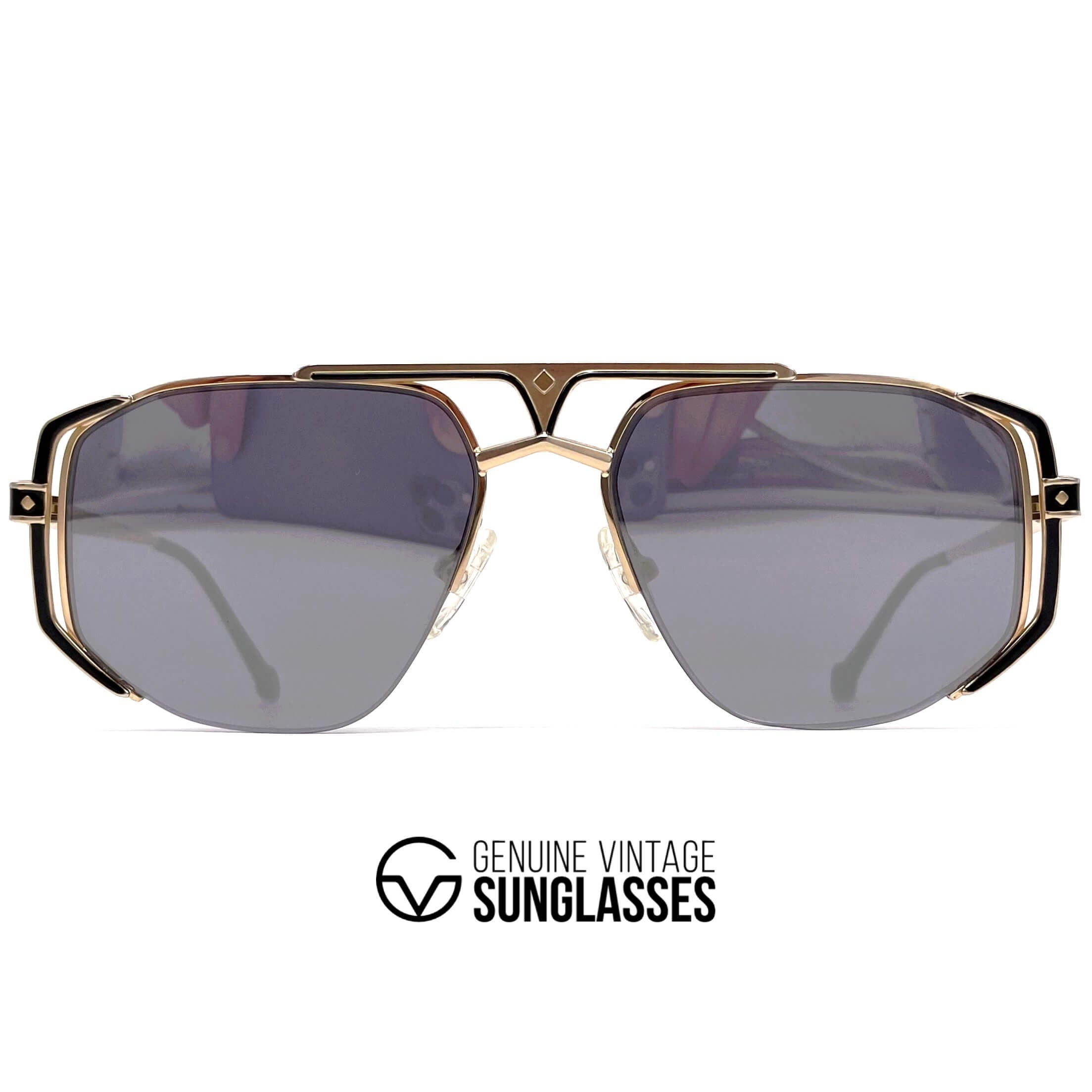 Vintage MCM München 5 gold plated rimless designer sunglasses