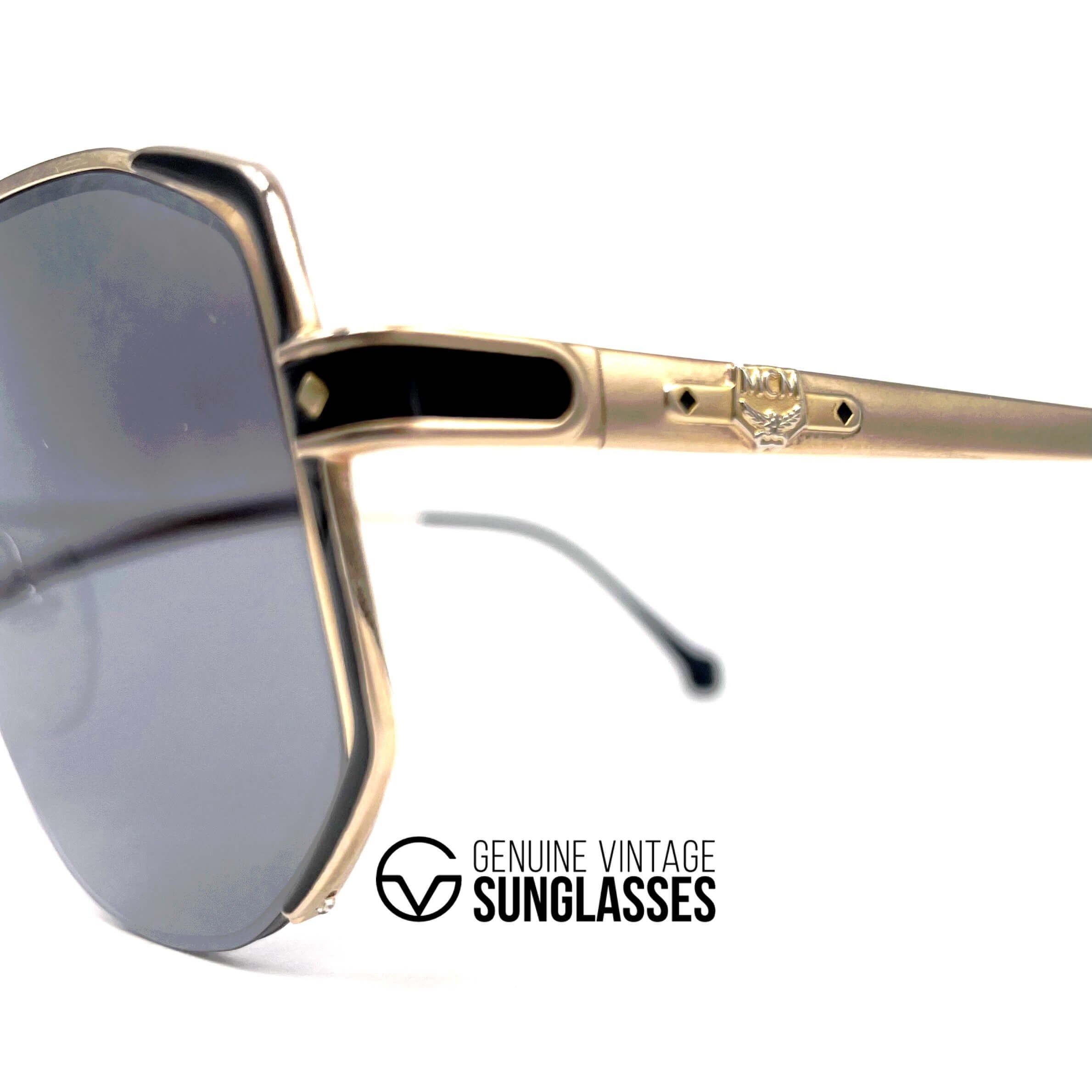 Vintage MCM München 5 gold plated rimless designer sunglasses
