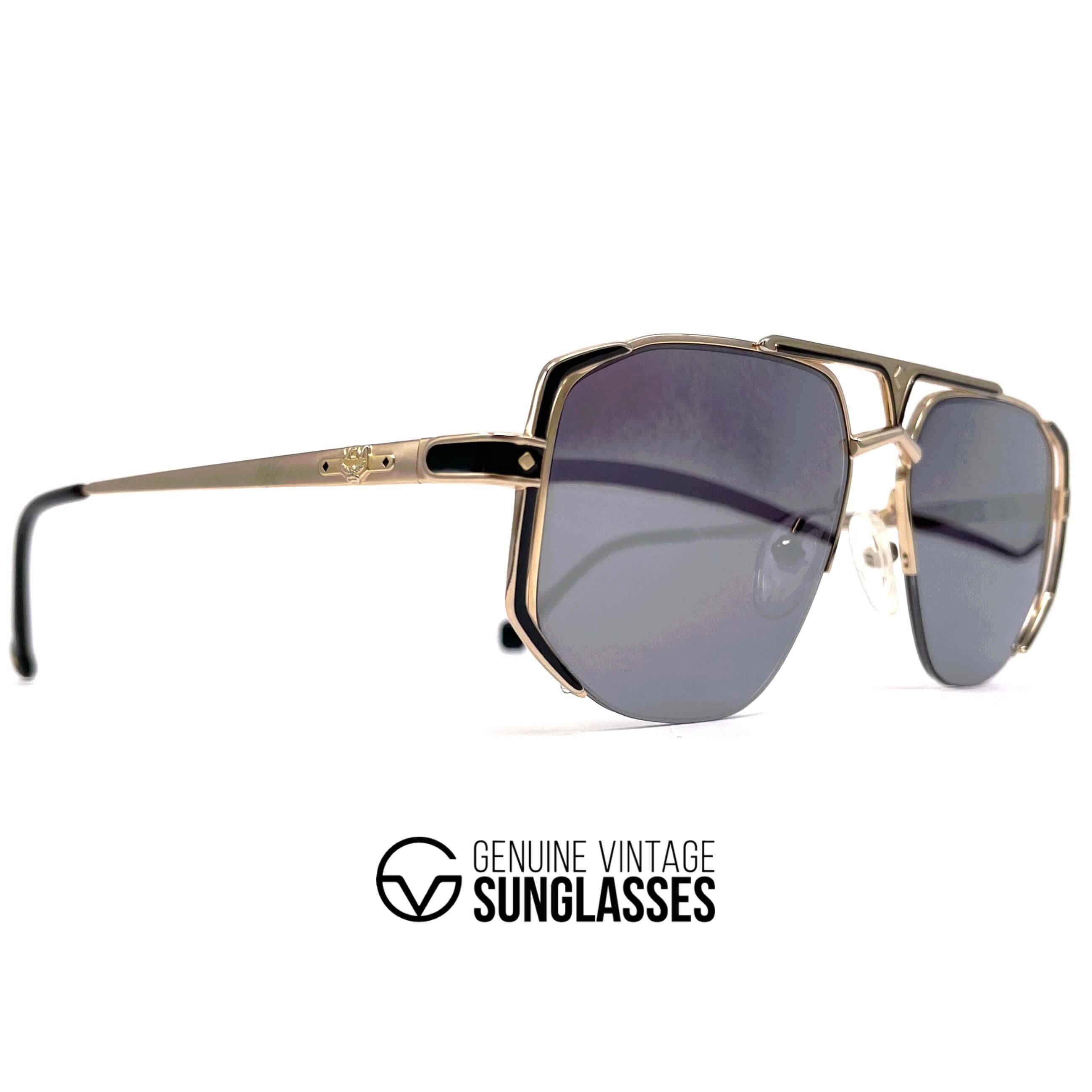Vintage MCM München 5 gold plated rimless designer sunglasses