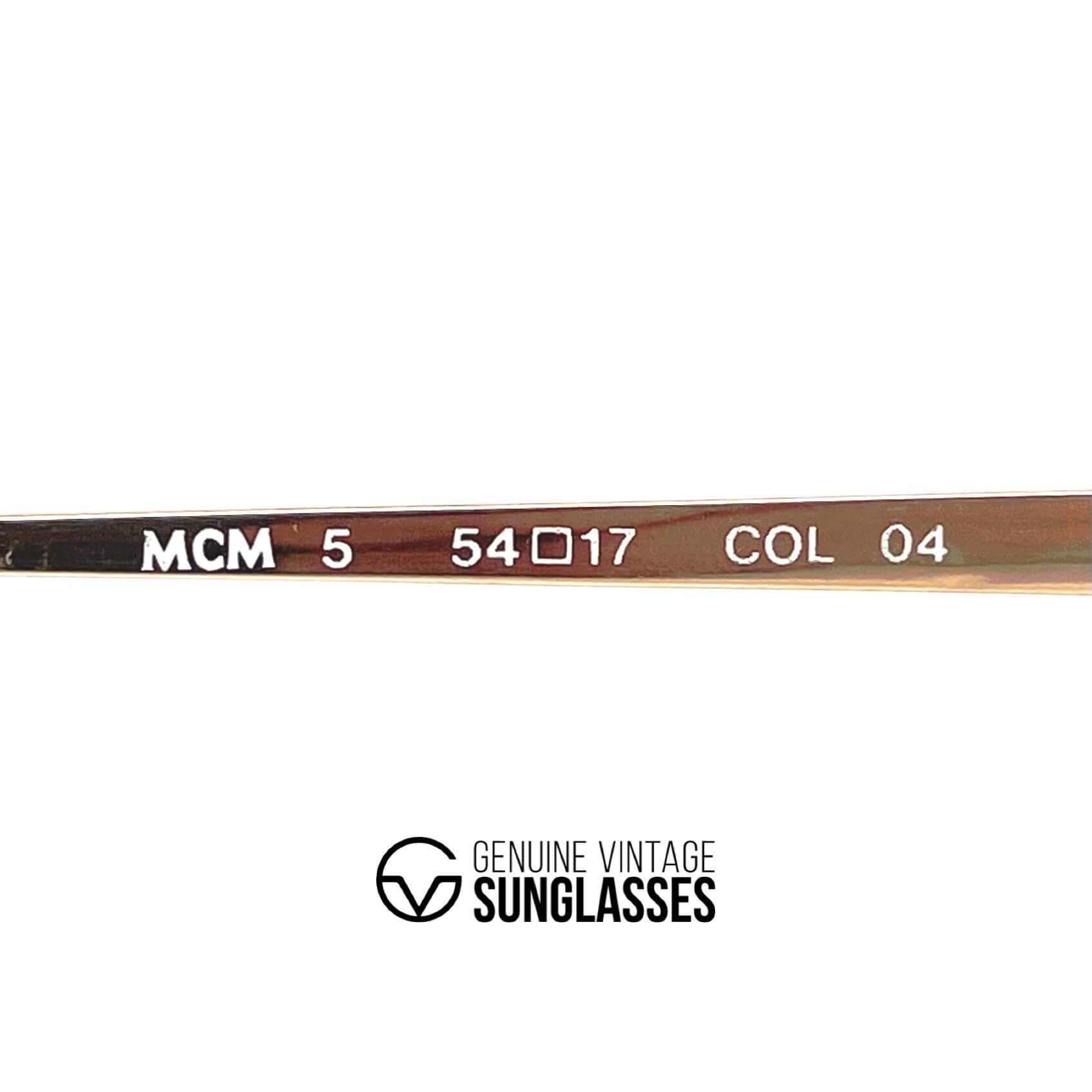 Vintage MCM München 5 gold plated rimless designer sunglasses