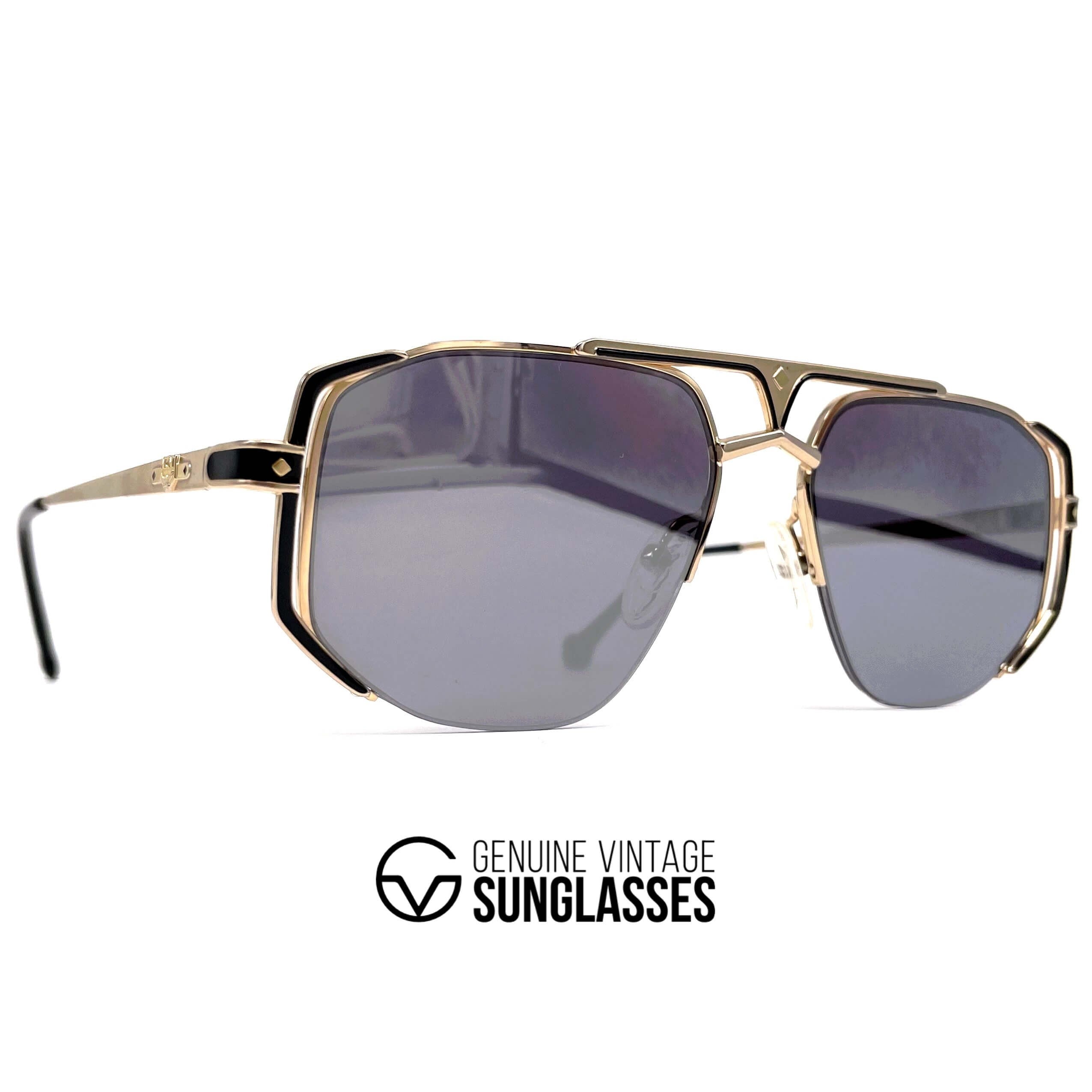 Vintage MCM München 5 gold plated rimless designer sunglasses