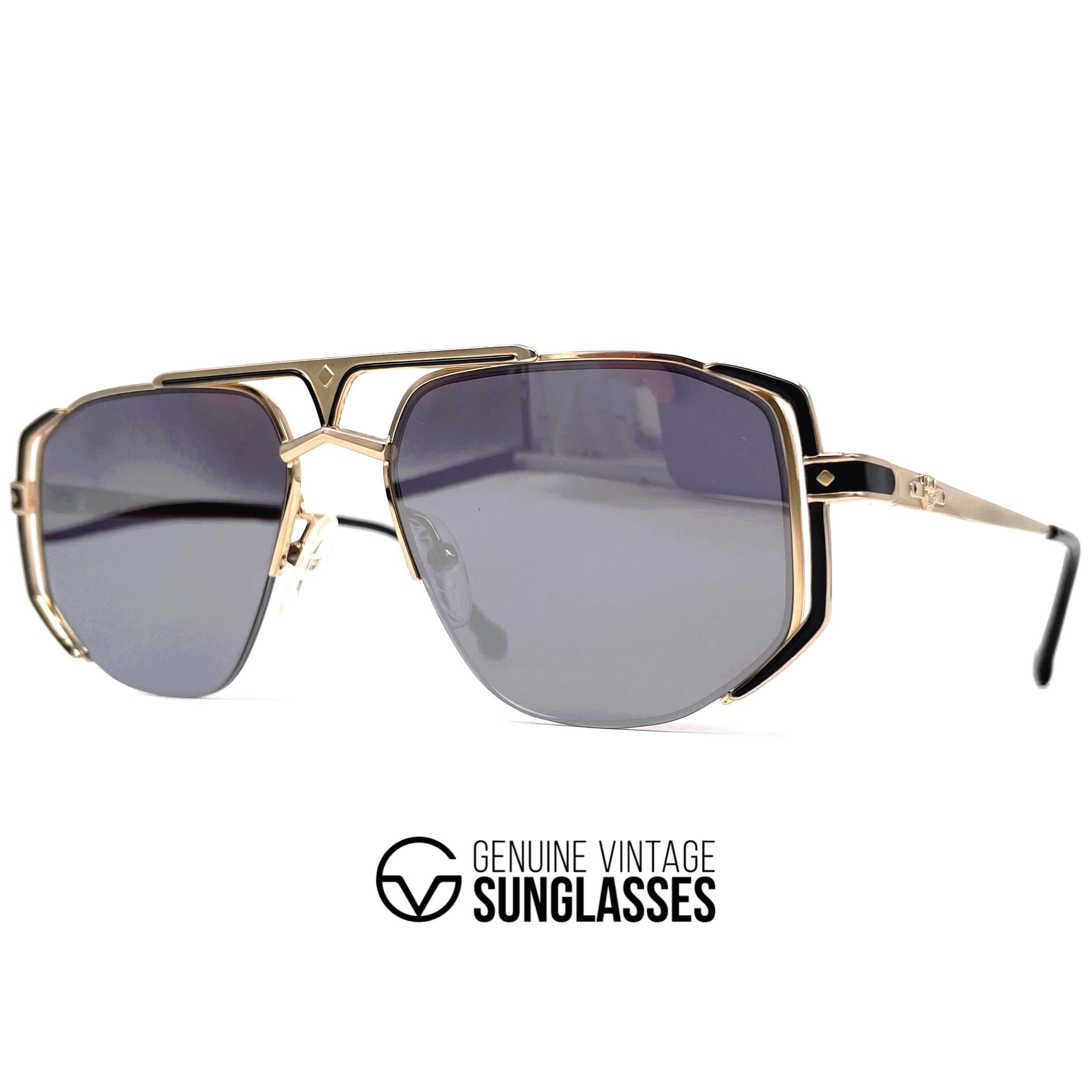 Vintage MCM München 5 gold plated rimless designer sunglasses