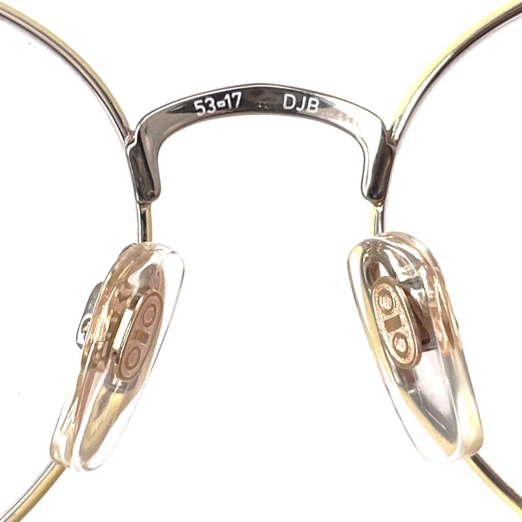Vintage METZLER 0880 En Vogue gold designer round glasses frames