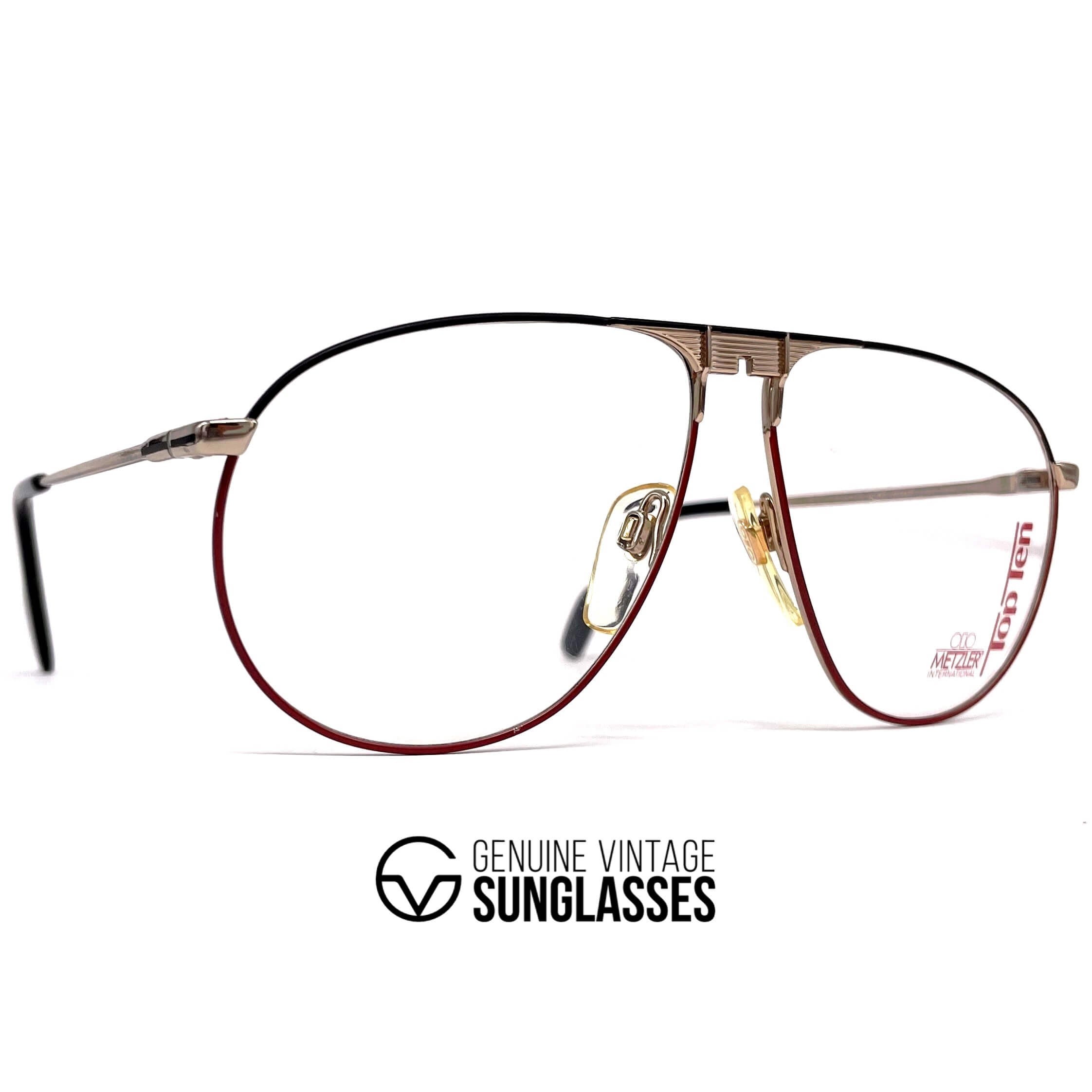 Vintage METZLER 0892 Top Ten aviator designer glasses frames