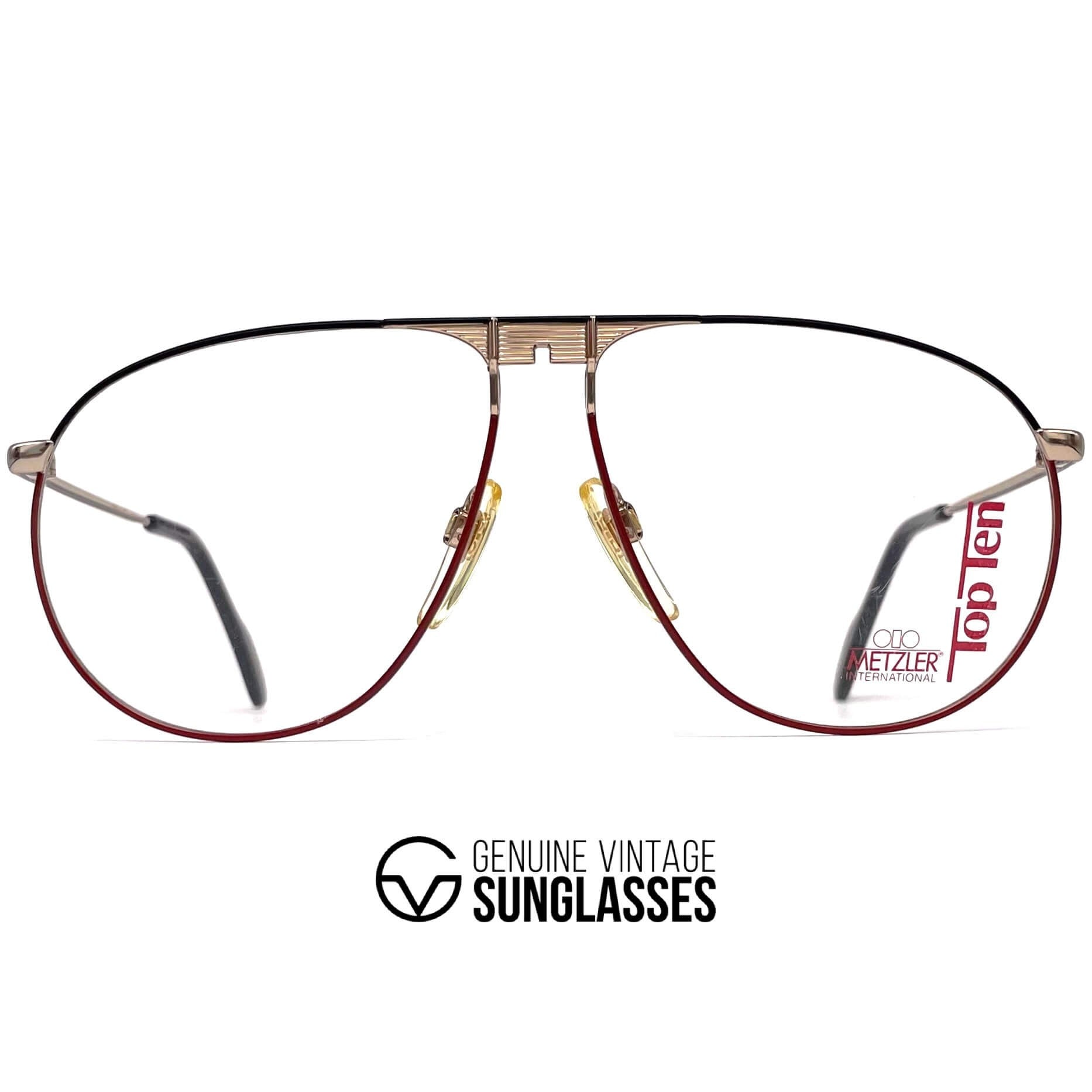 Vintage METZLER 0892 Top Ten aviator designer glasses frames