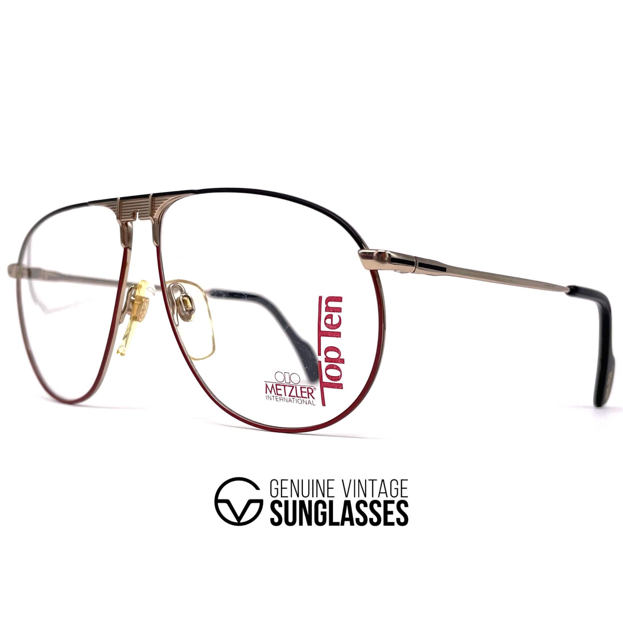 Vintage METZLER 0892 Top Ten aviator designer glasses frames