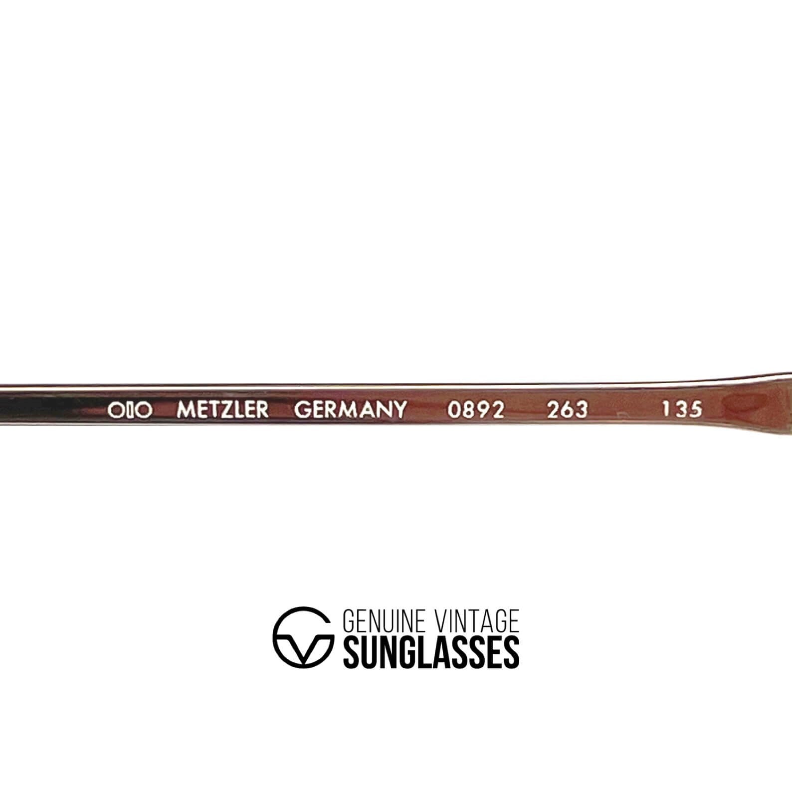 Vintage METZLER 0892 Top Ten aviator designer glasses frames