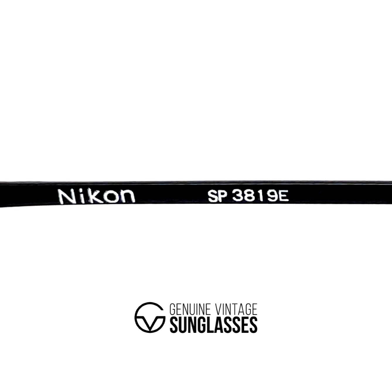 Vintage NIKON SP 3819E Ralli Art black rare aviator sunglasses