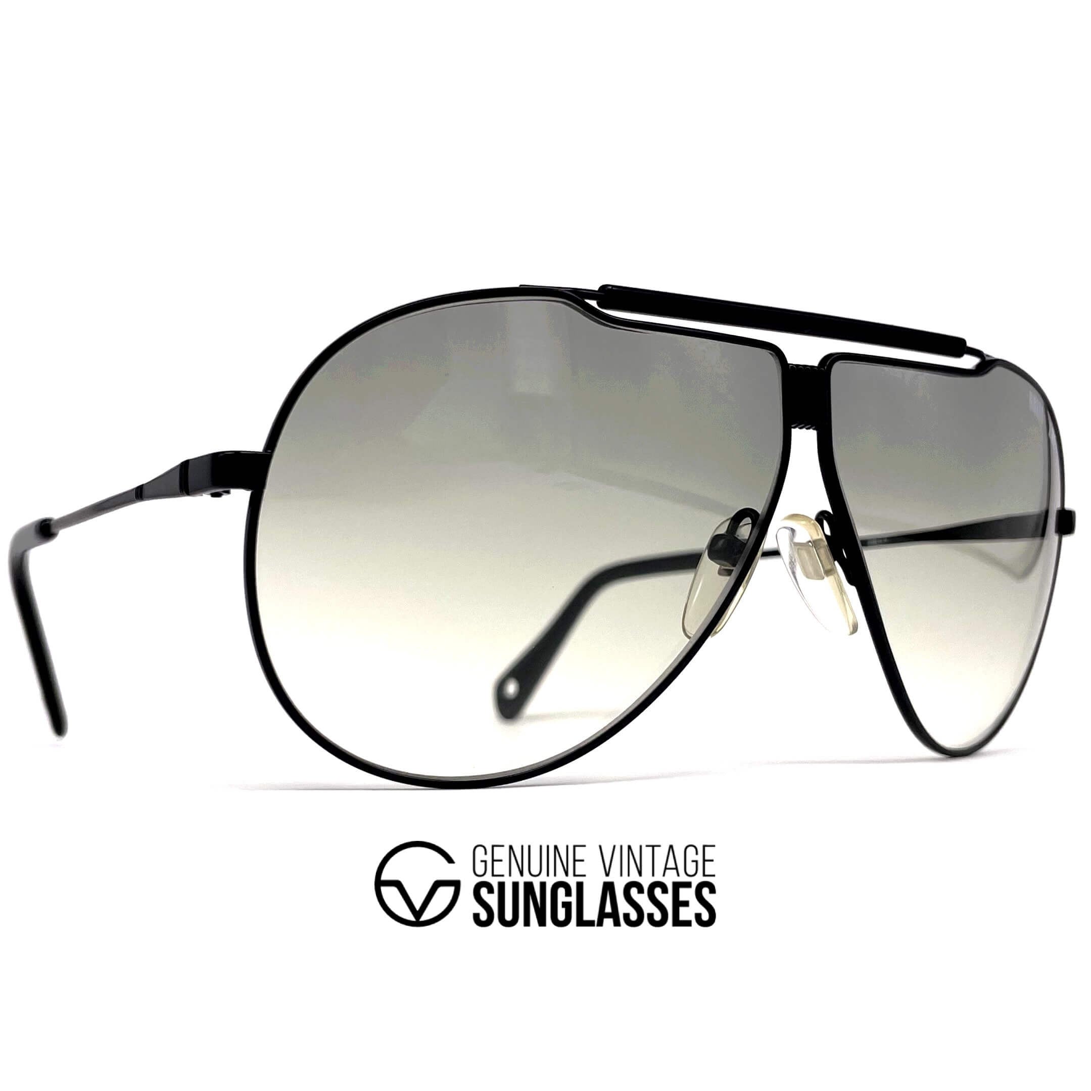 Vintage NIKON SP 3819E Ralli Art black rare aviator sunglasses