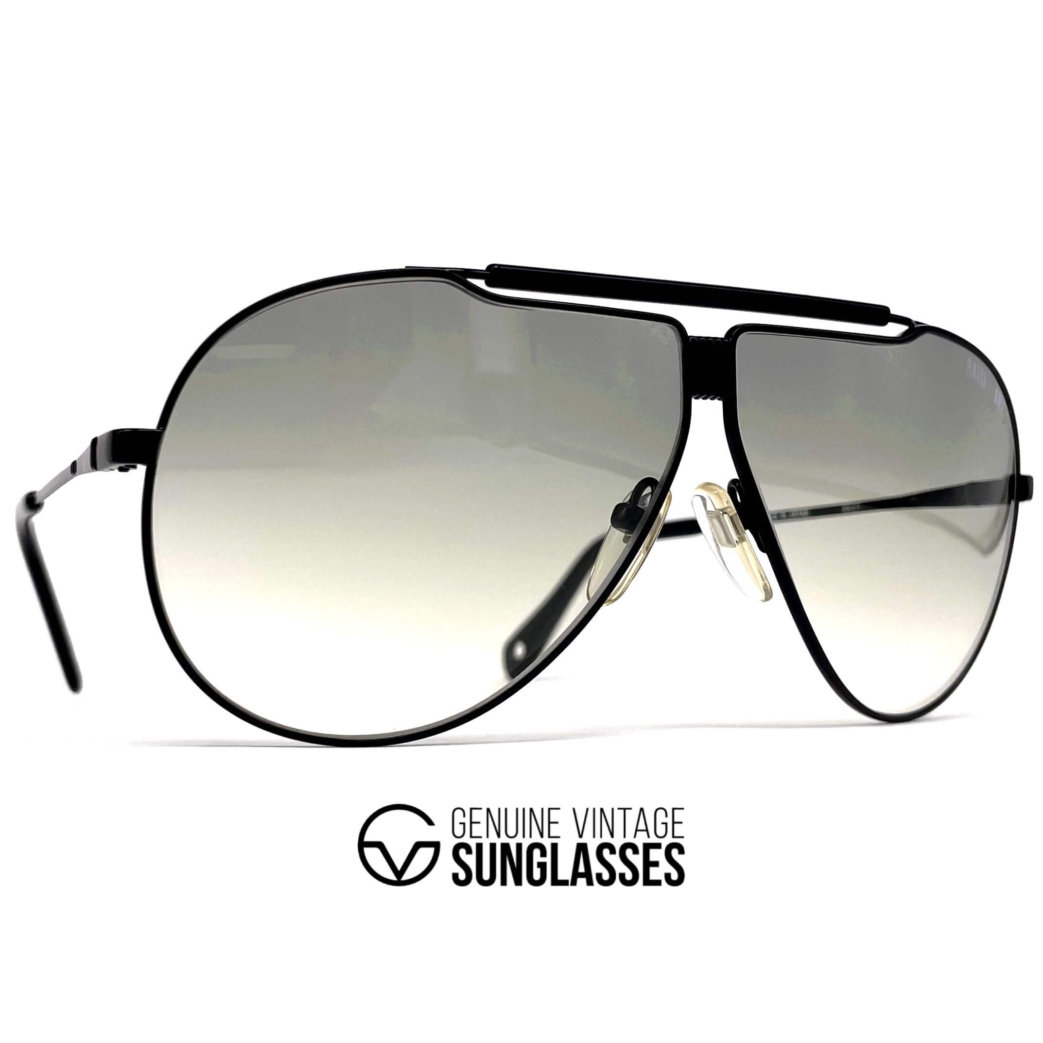 Vintage NIKON SP 3819E Ralli Art black rare aviator sunglasses