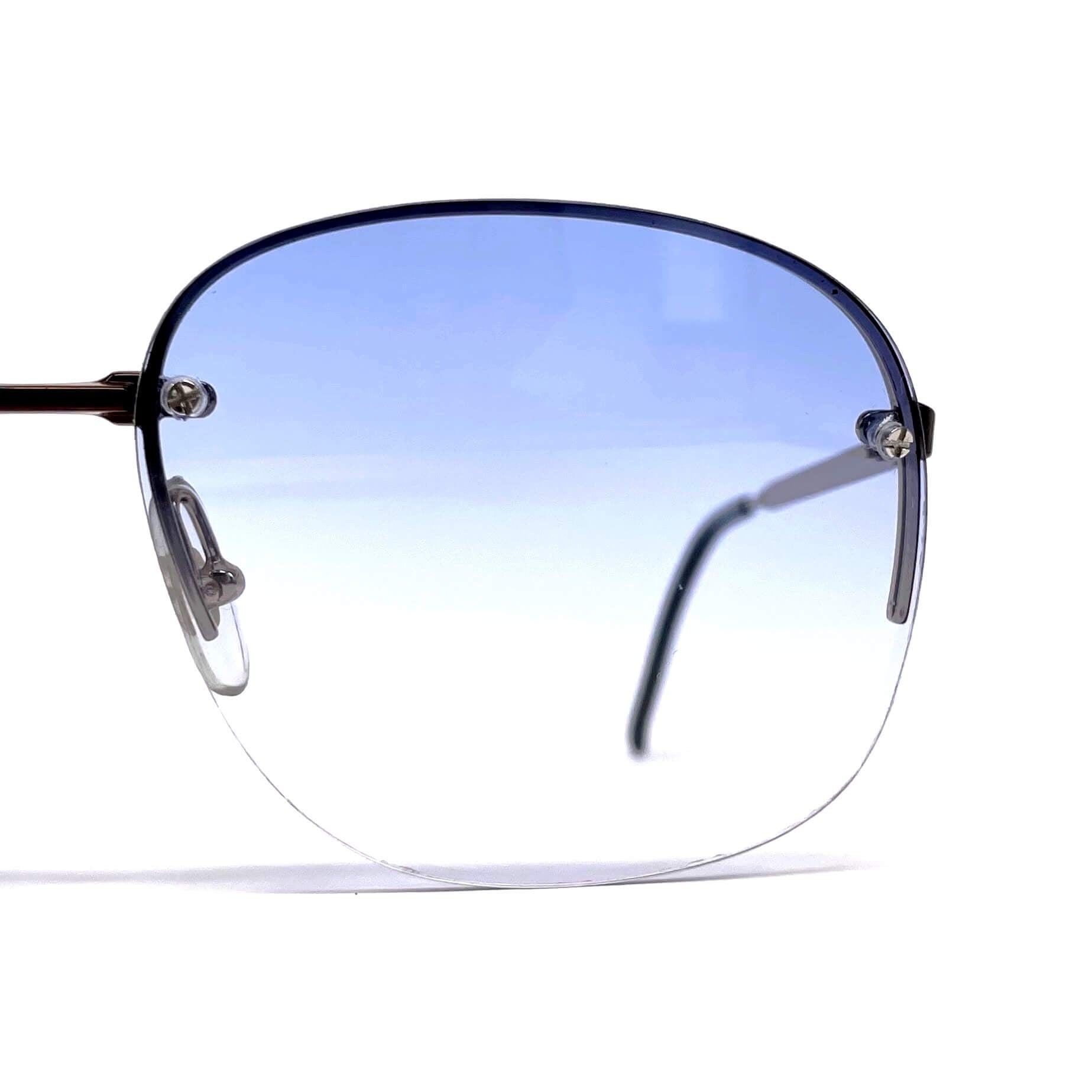 Vintage PLAYBOY 4569 blue rimless sunglasses