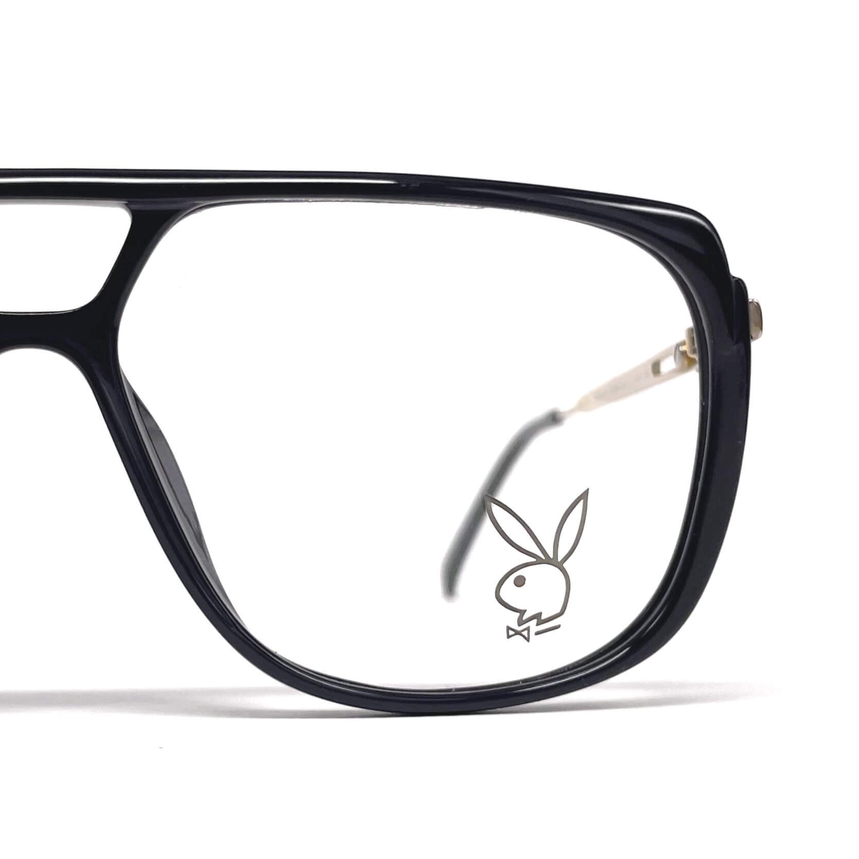 Vintage PLAYBOY 4662 blue aviator designer glasses frames