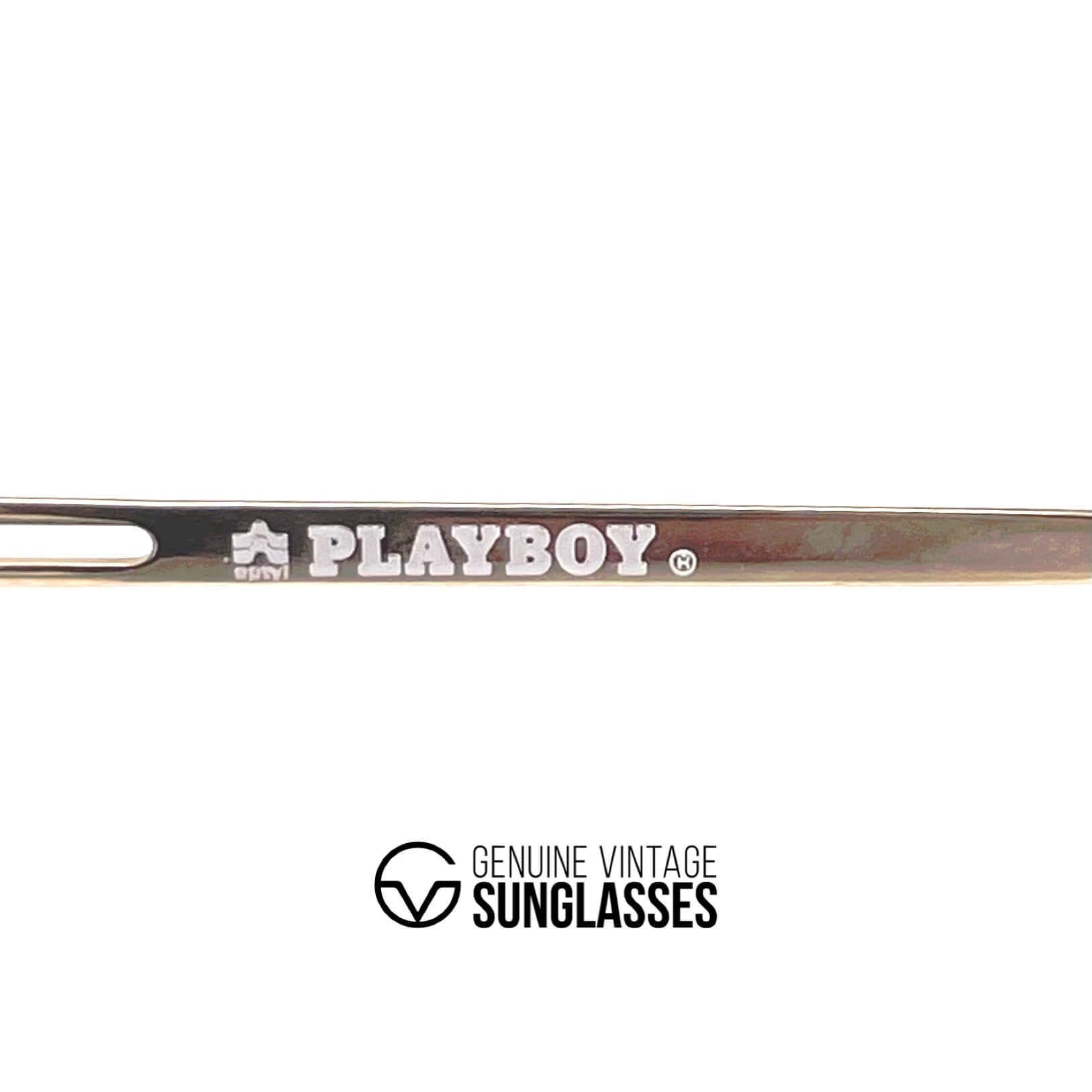 Vintage PLAYBOY 4662 blue aviator designer glasses frames