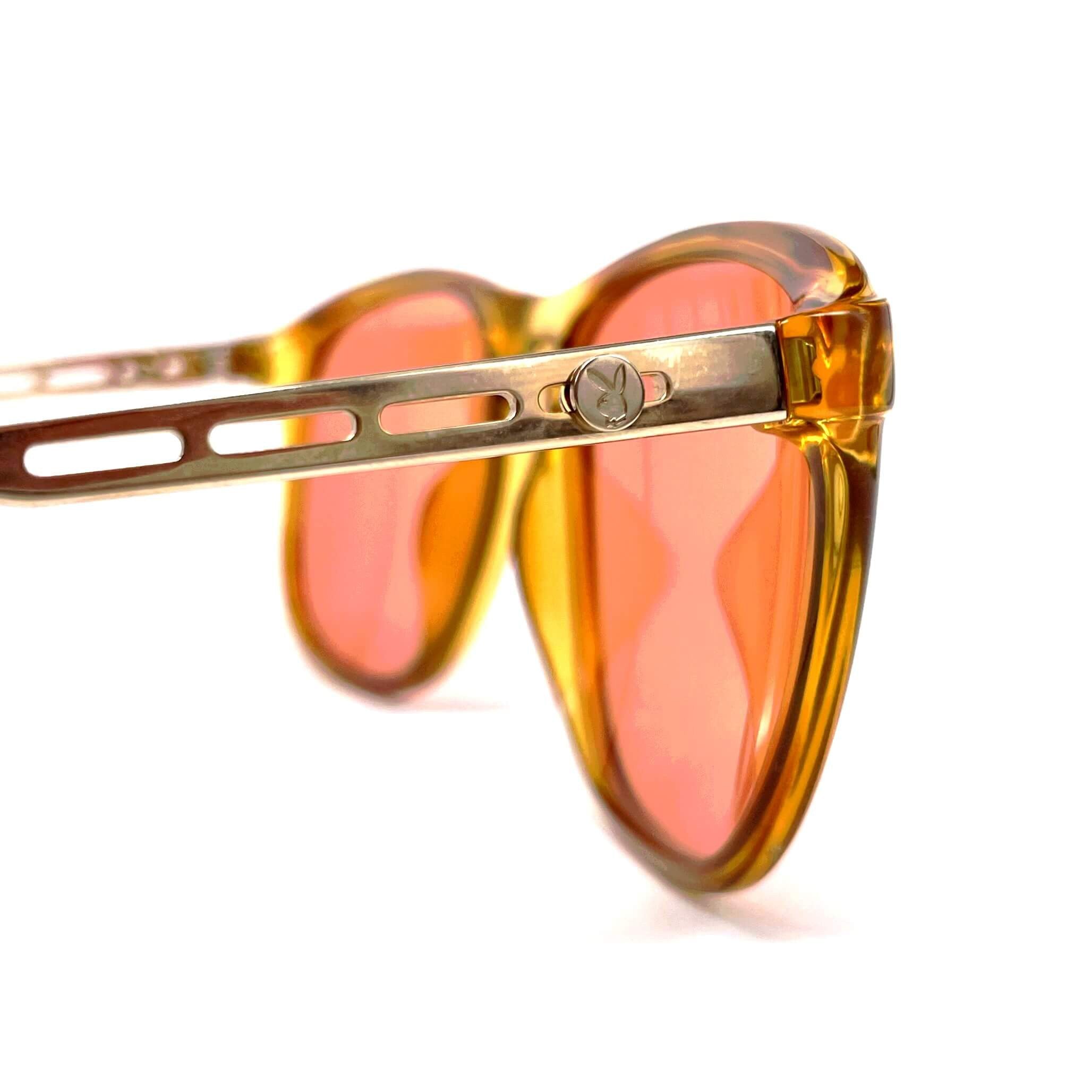 Vintage PLAYBOY 4665 orange designer luxury sunglasses