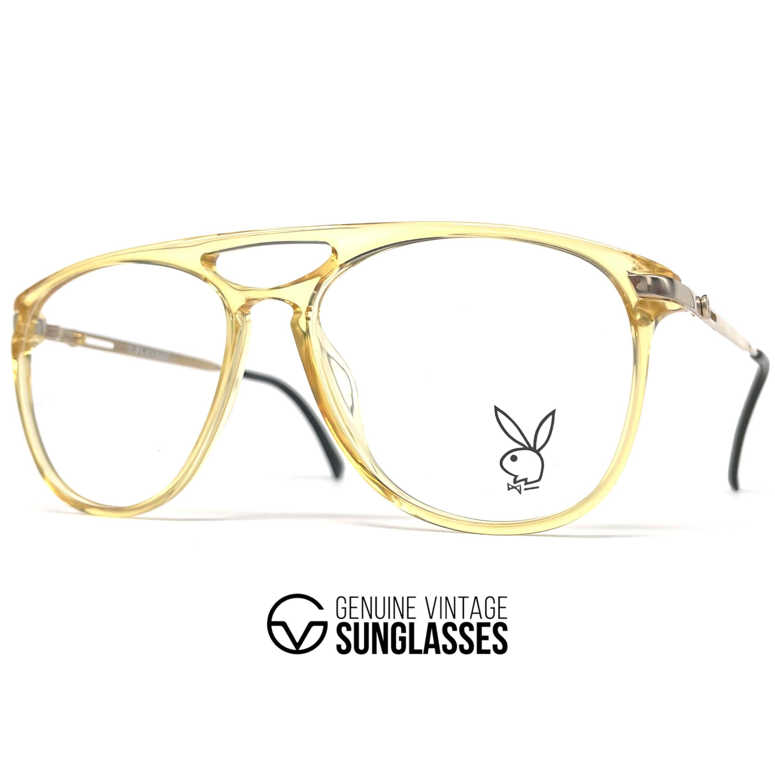 Vintage PLAYBOY 4667 crystal aviator glasses frames