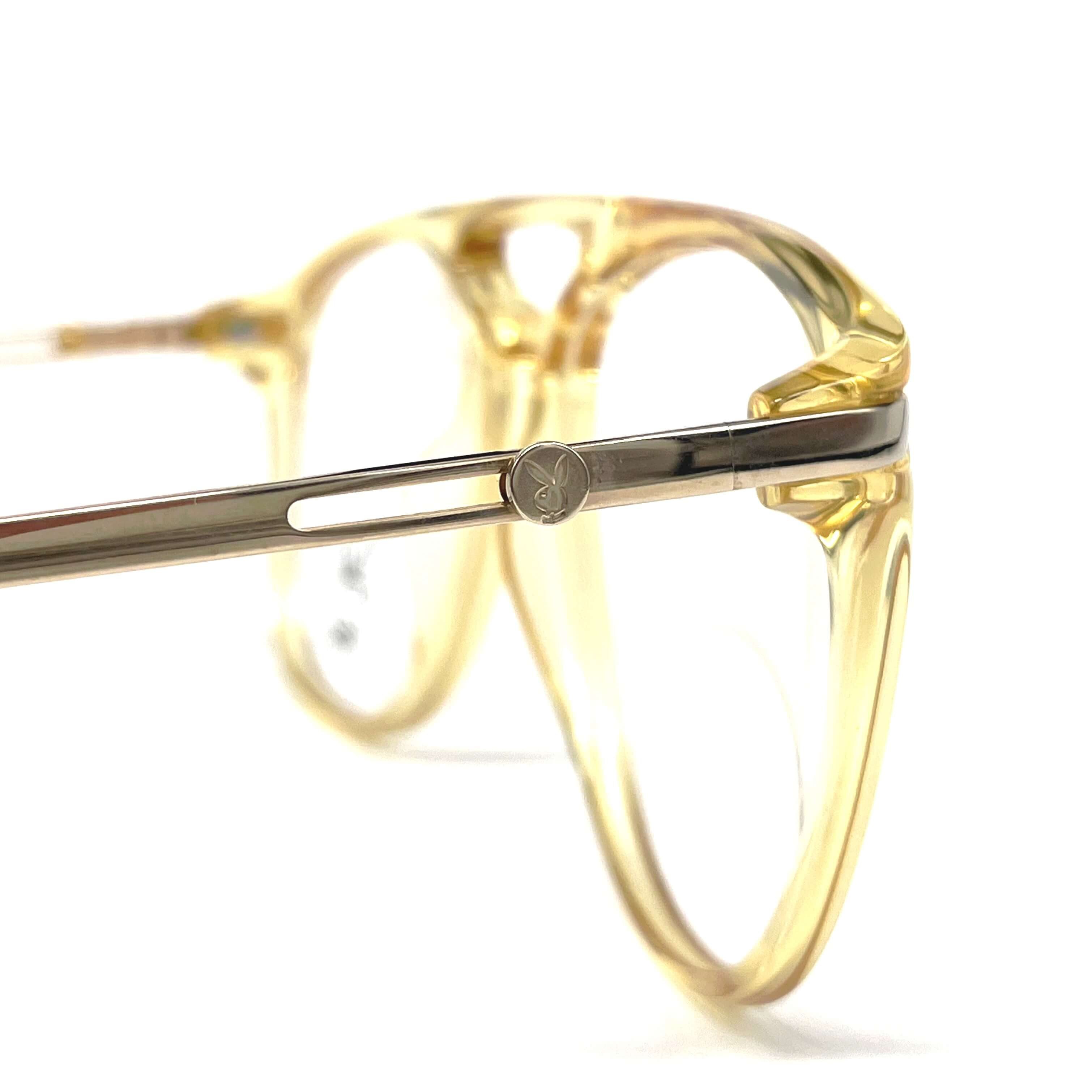 Vintage PLAYBOY 4667 crystal aviator glasses frames