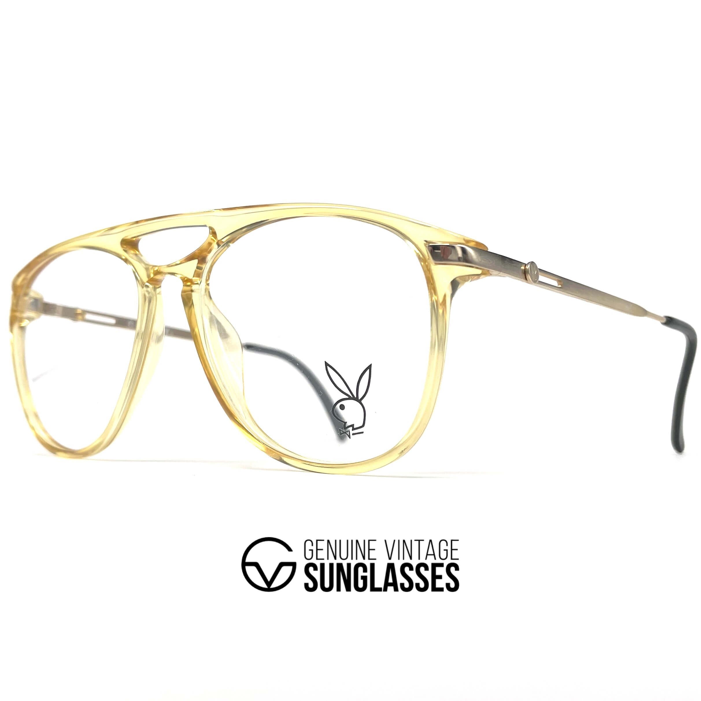 Vintage PLAYBOY 4667 crystal aviator glasses frames