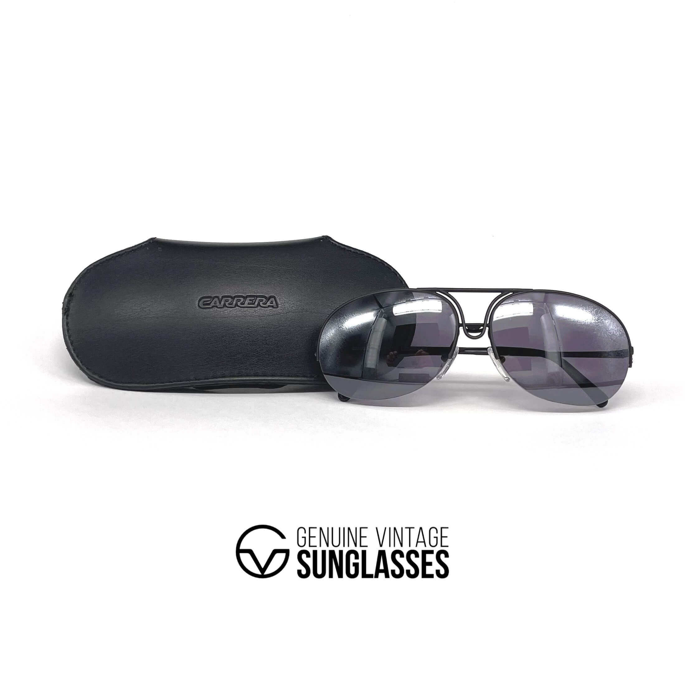 Vintage PORSCHE DESIGN by CARRERA 5627 aviator rimless sunglasses