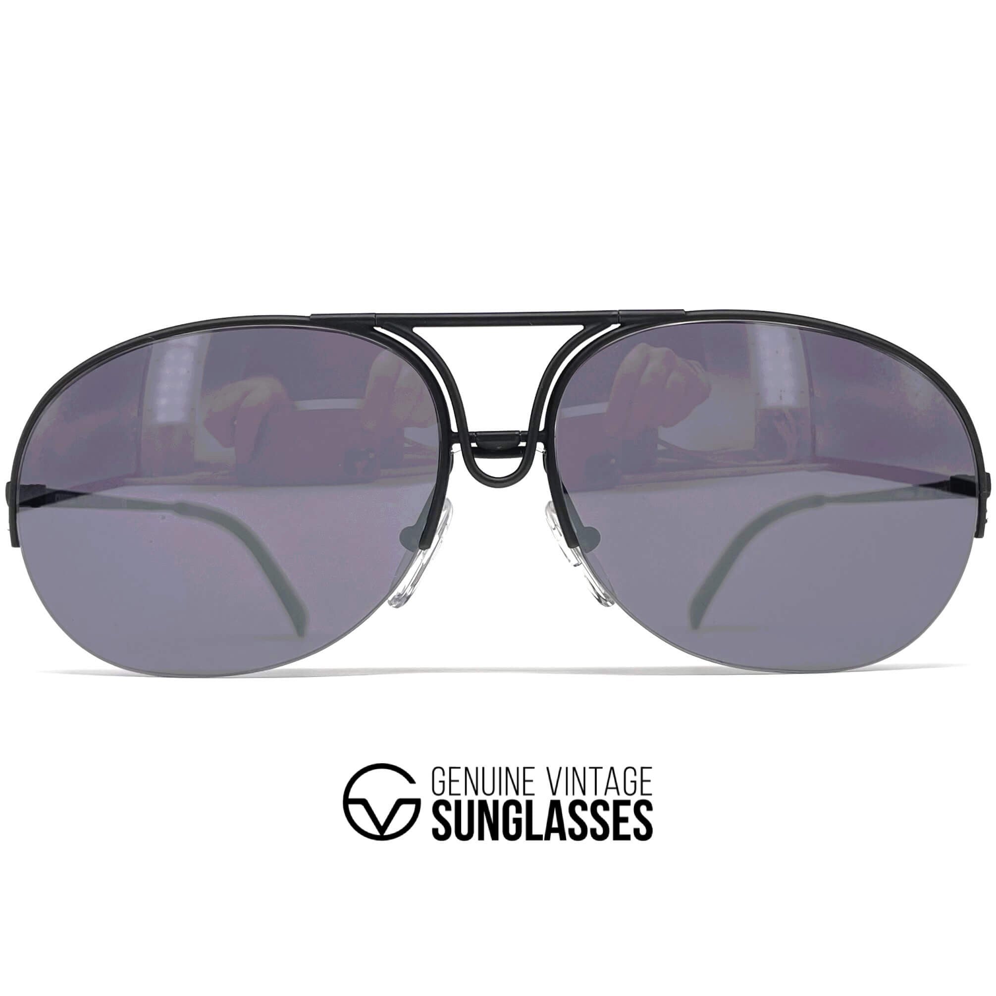 Vintage PORSCHE DESIGN by CARRERA 5627 aviator rimless sunglasses