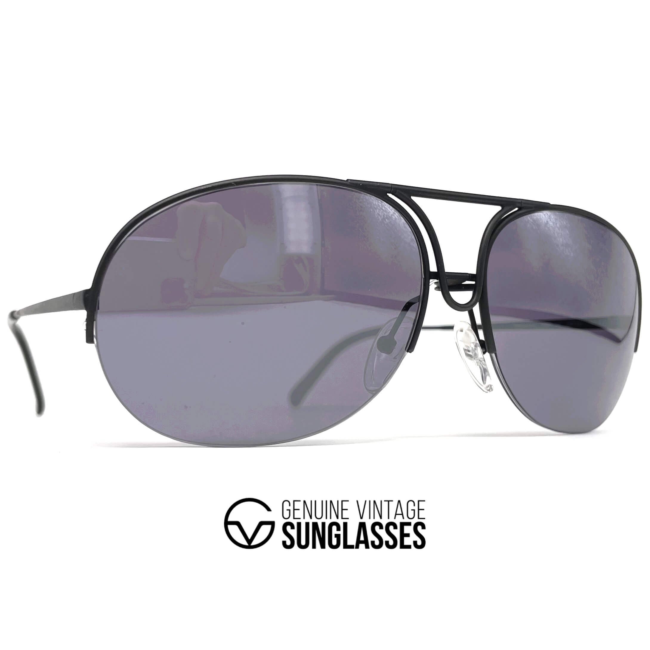 Vintage PORSCHE DESIGN by CARRERA 5627 aviator rimless sunglasses
