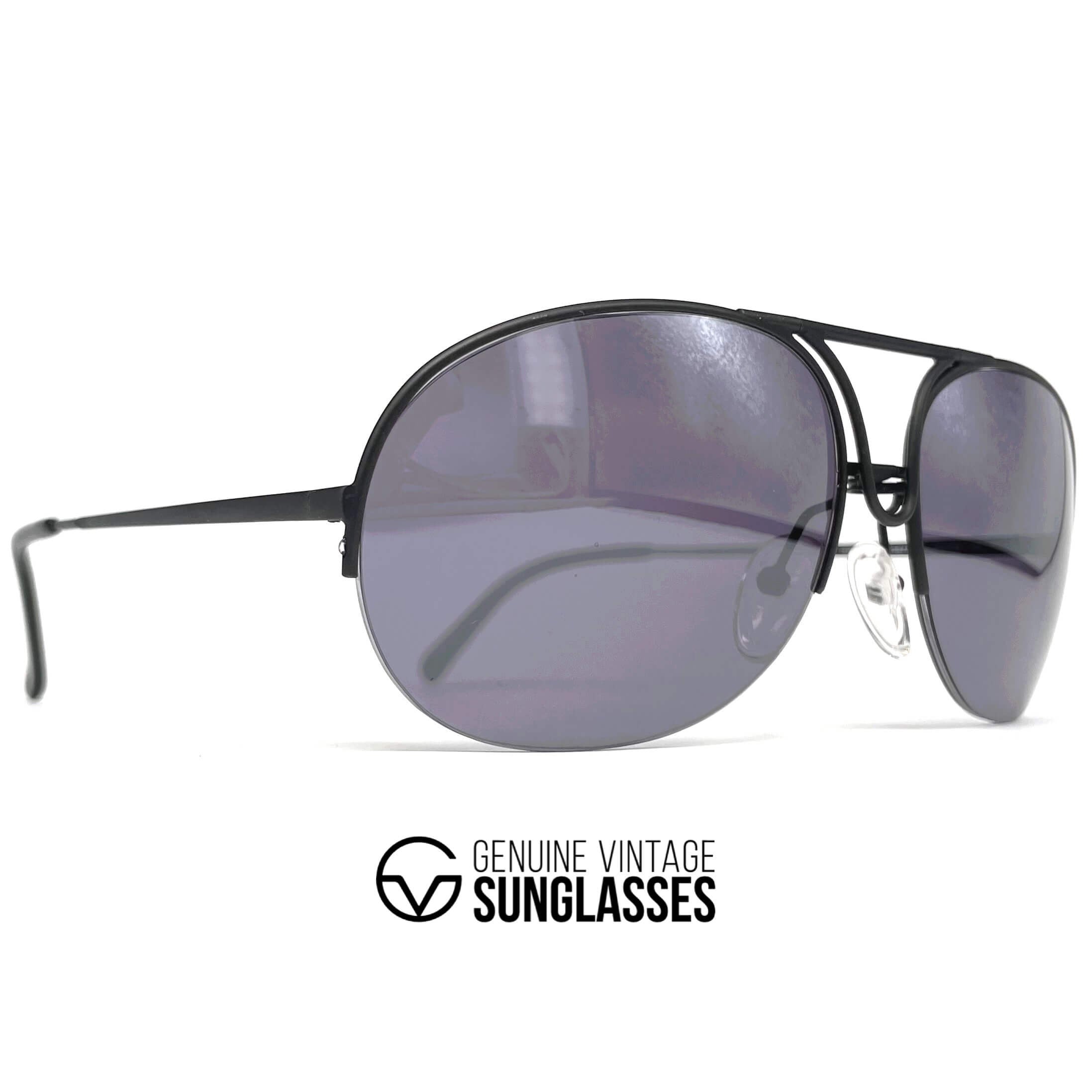 Vintage PORSCHE DESIGN by CARRERA 5627 aviator rimless sunglasses