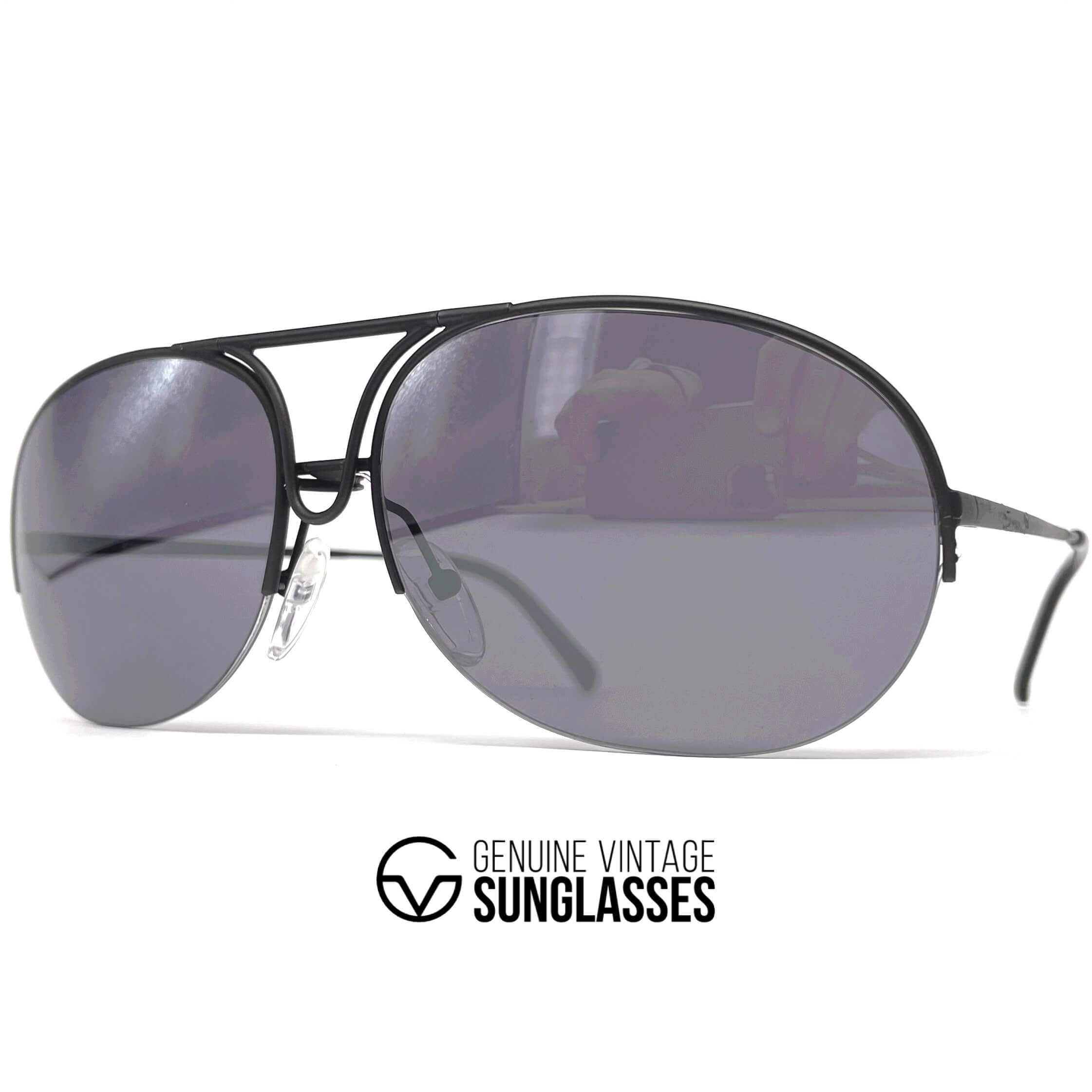 Vintage PORSCHE DESIGN by CARRERA 5627 aviator rimless sunglasses