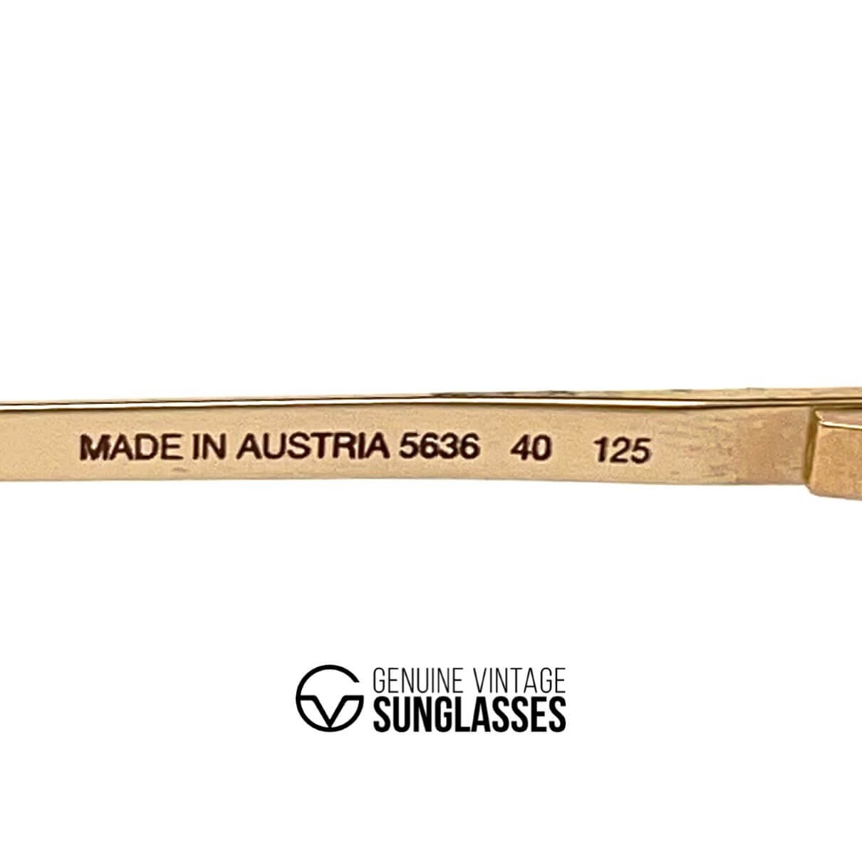 Vintage PORSCHE DESIGN by CARRERA 5636 gold rimless designer sunglasses
