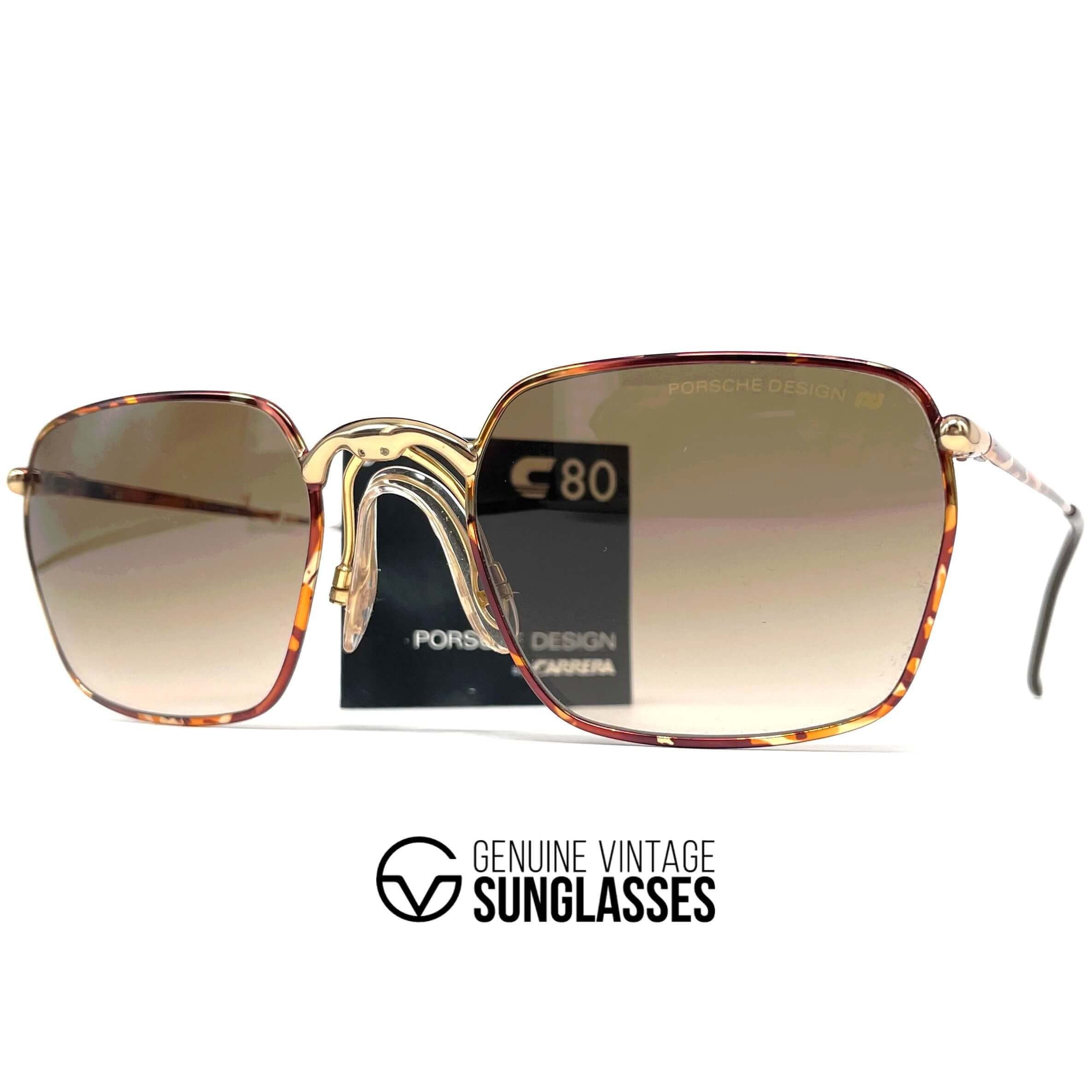 Vintage PORSCHE DESIGN by CARRERA 5641 square designer sunglasses