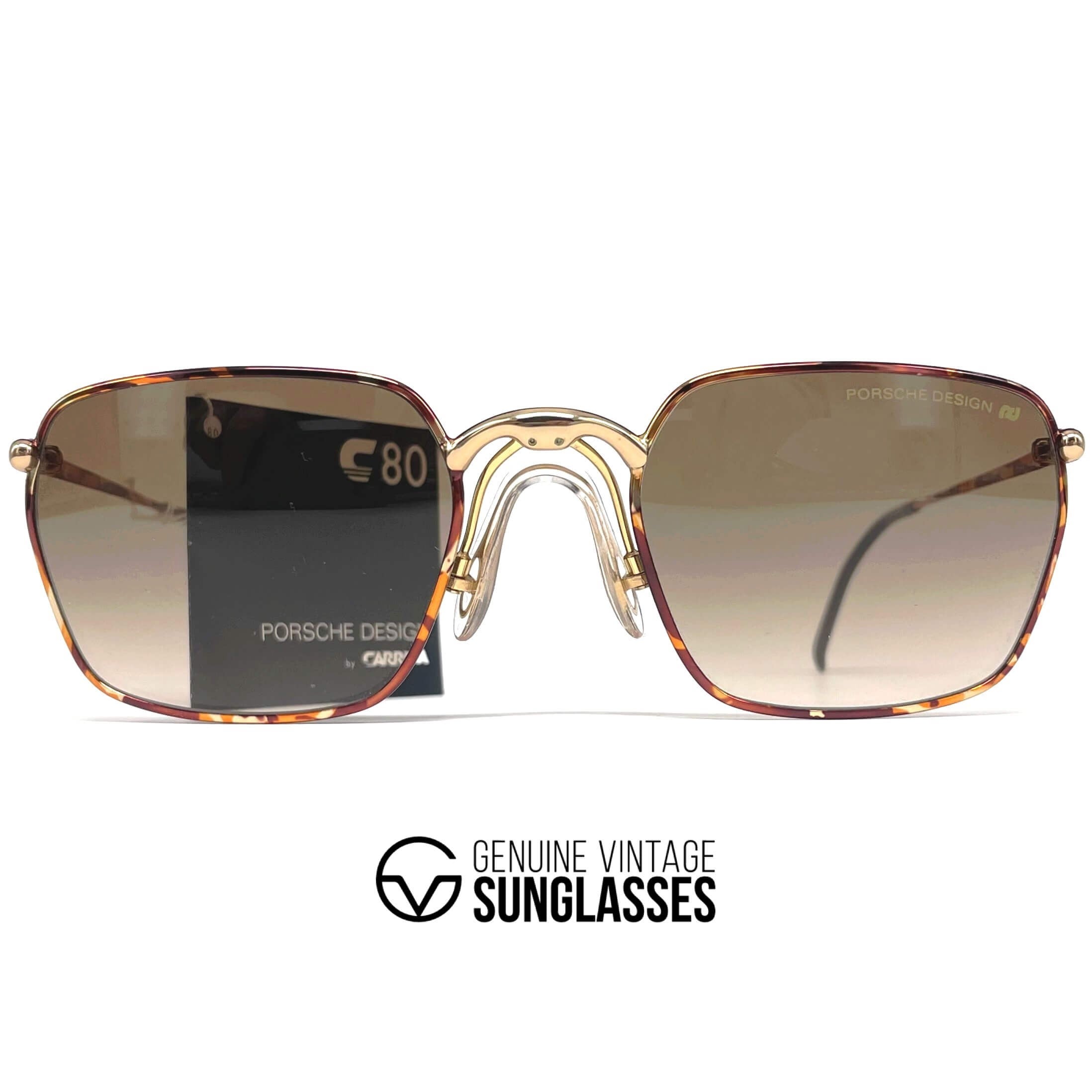 Vintage PORSCHE DESIGN by CARRERA 5641 square designer sunglasses