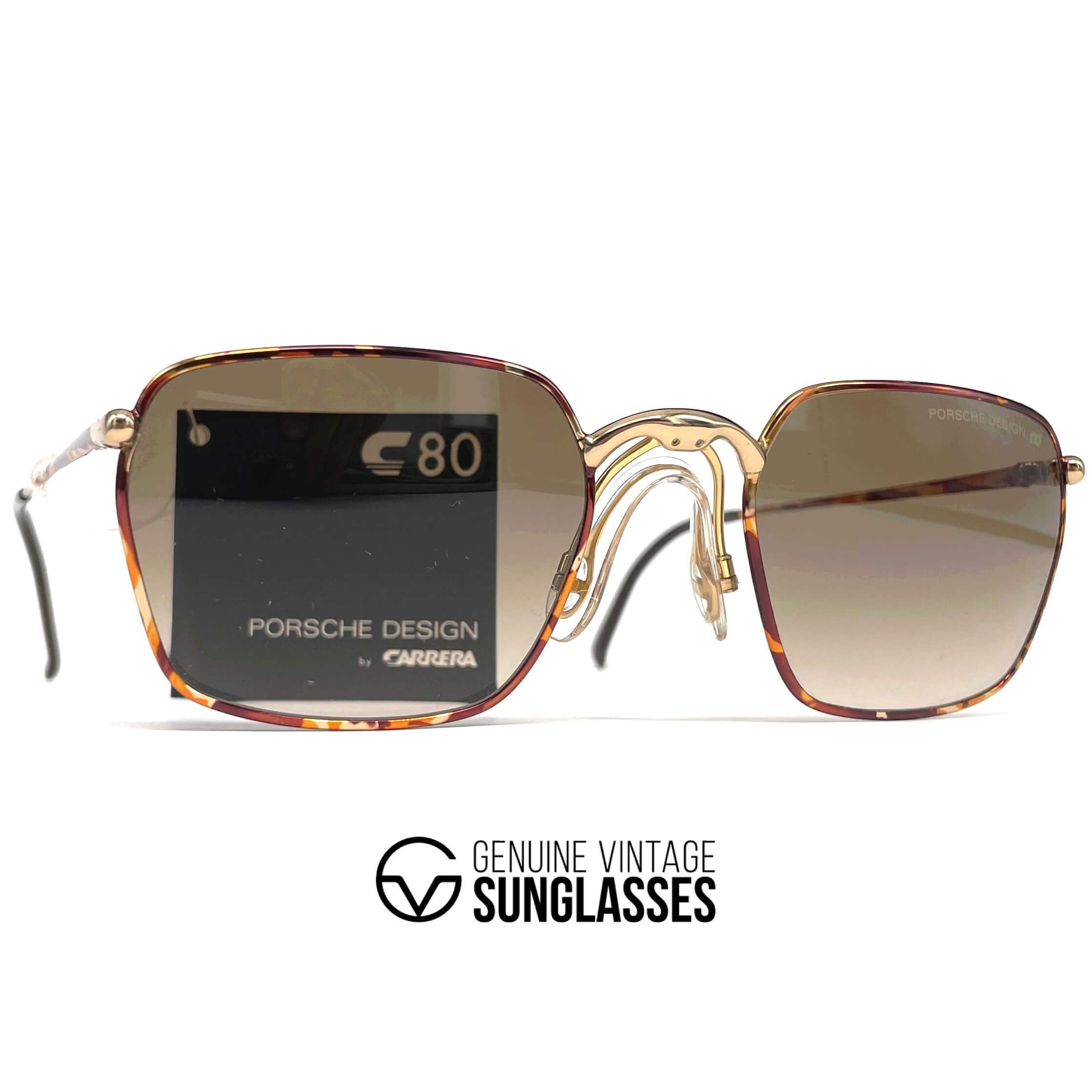 Vintage PORSCHE DESIGN by CARRERA 5641 square designer sunglasses