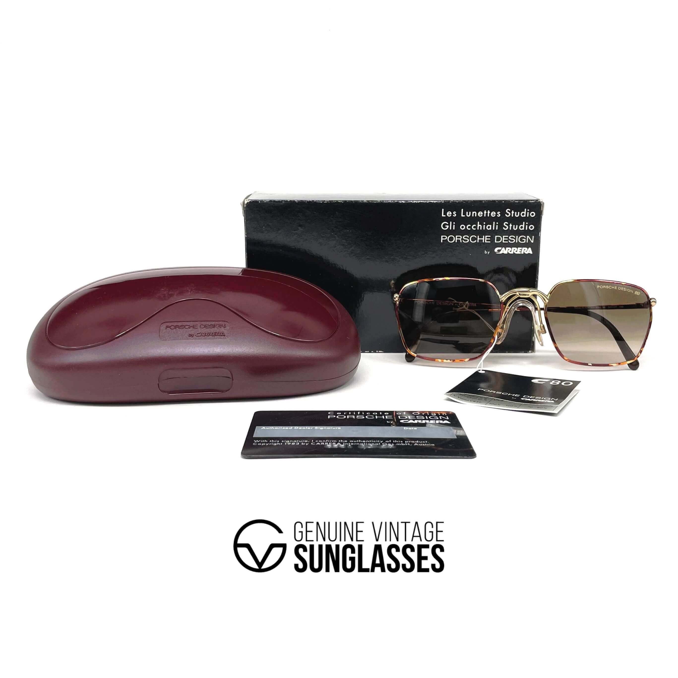 Vintage PORSCHE DESIGN by CARRERA 5641 square designer sunglasses