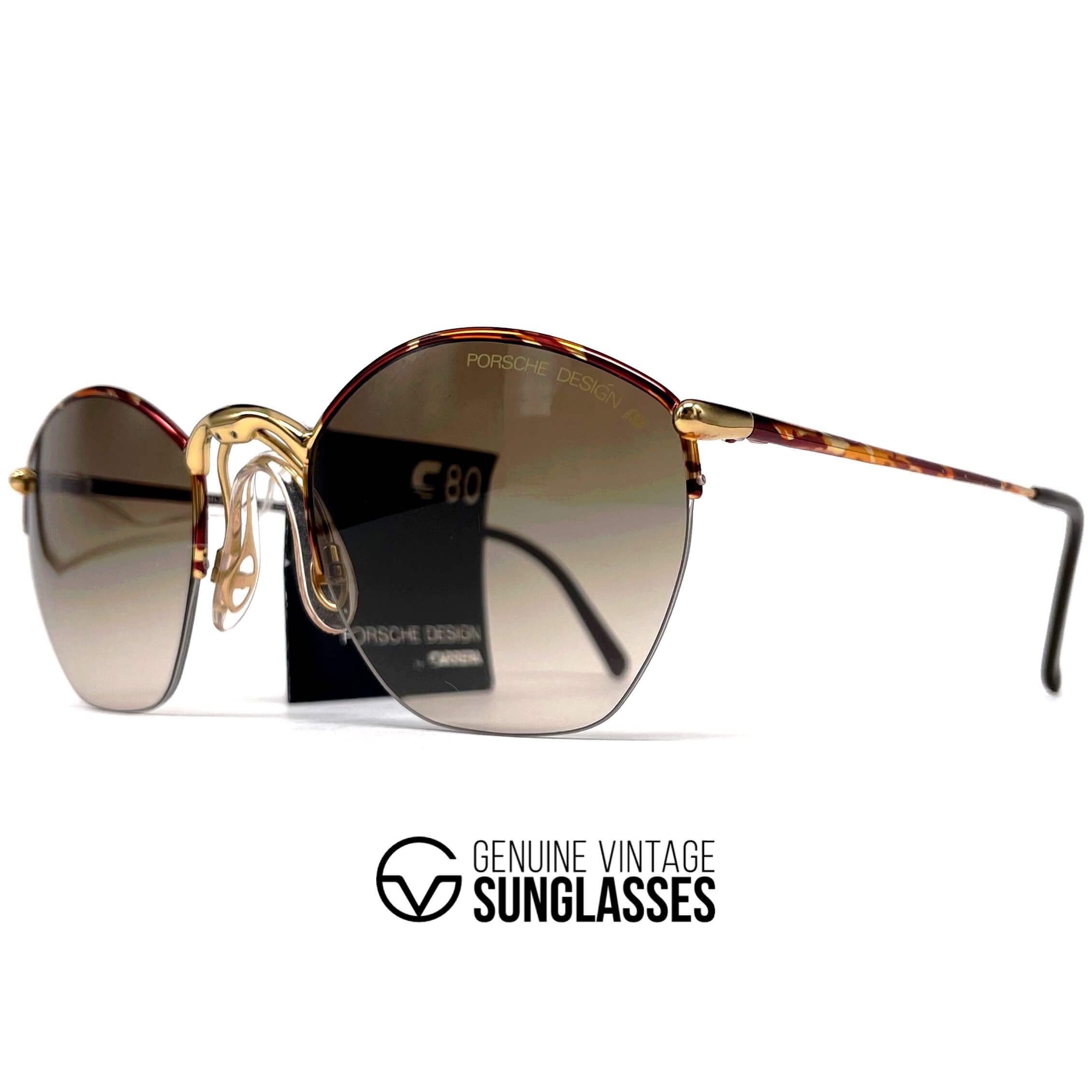 Vintage PORSCHE DESIGN by CARRERA 5645 rimless sunglasses