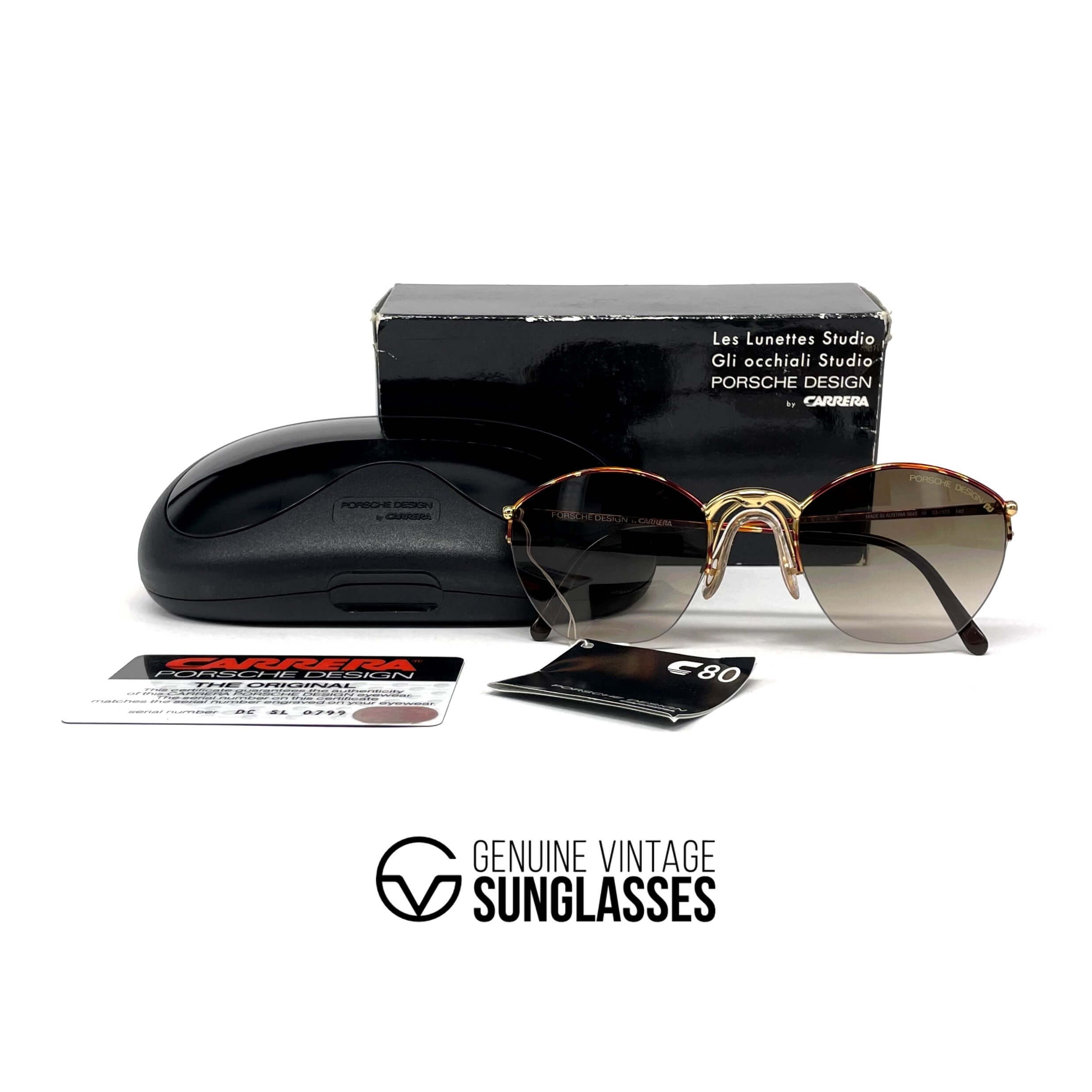Vintage PORSCHE DESIGN by CARRERA 5645 rimless sunglasses