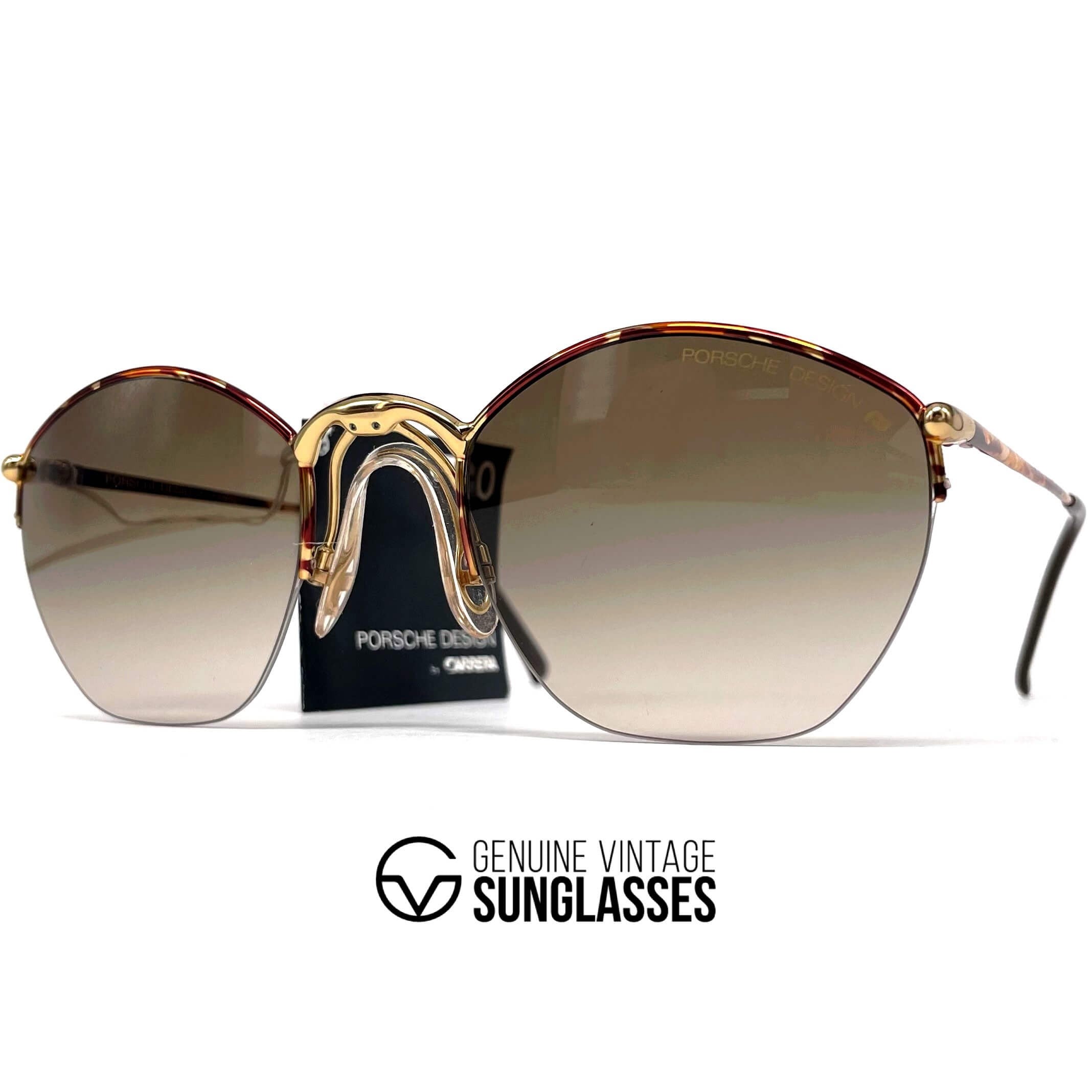 Vintage PORSCHE DESIGN by CARRERA 5645 rimless sunglasses